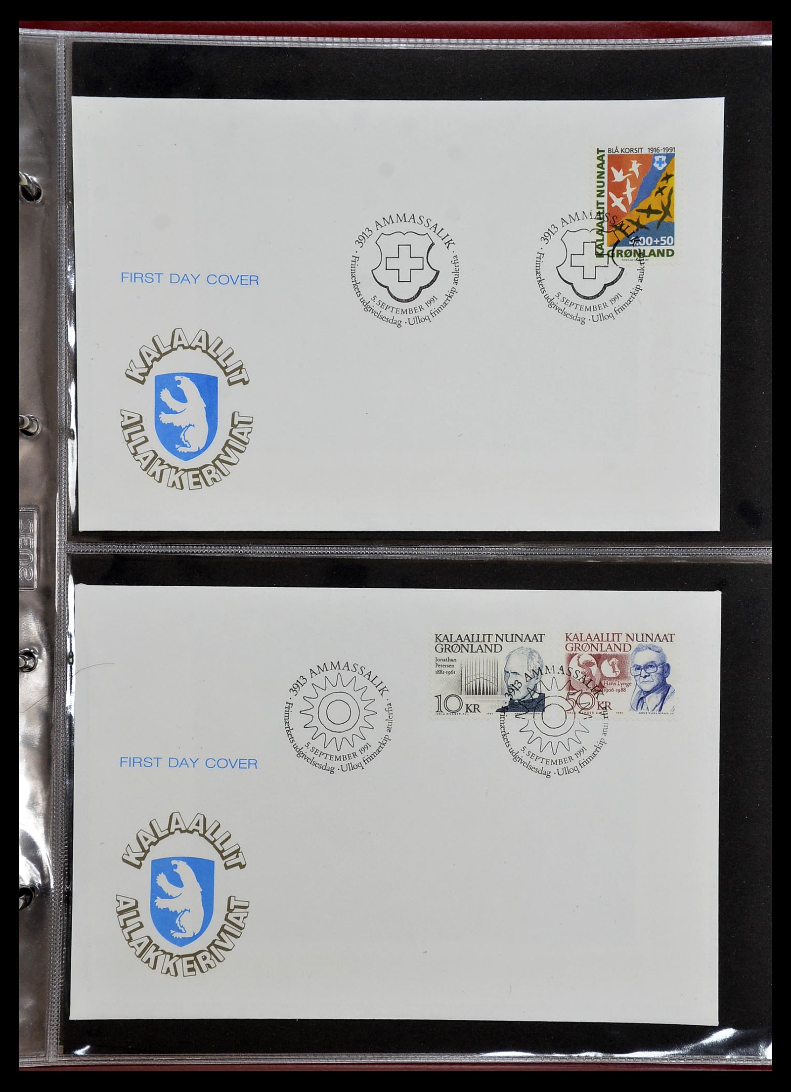 34754 044 - Postzegelverzameling 34754 Groenland FDC's 1959-2018!