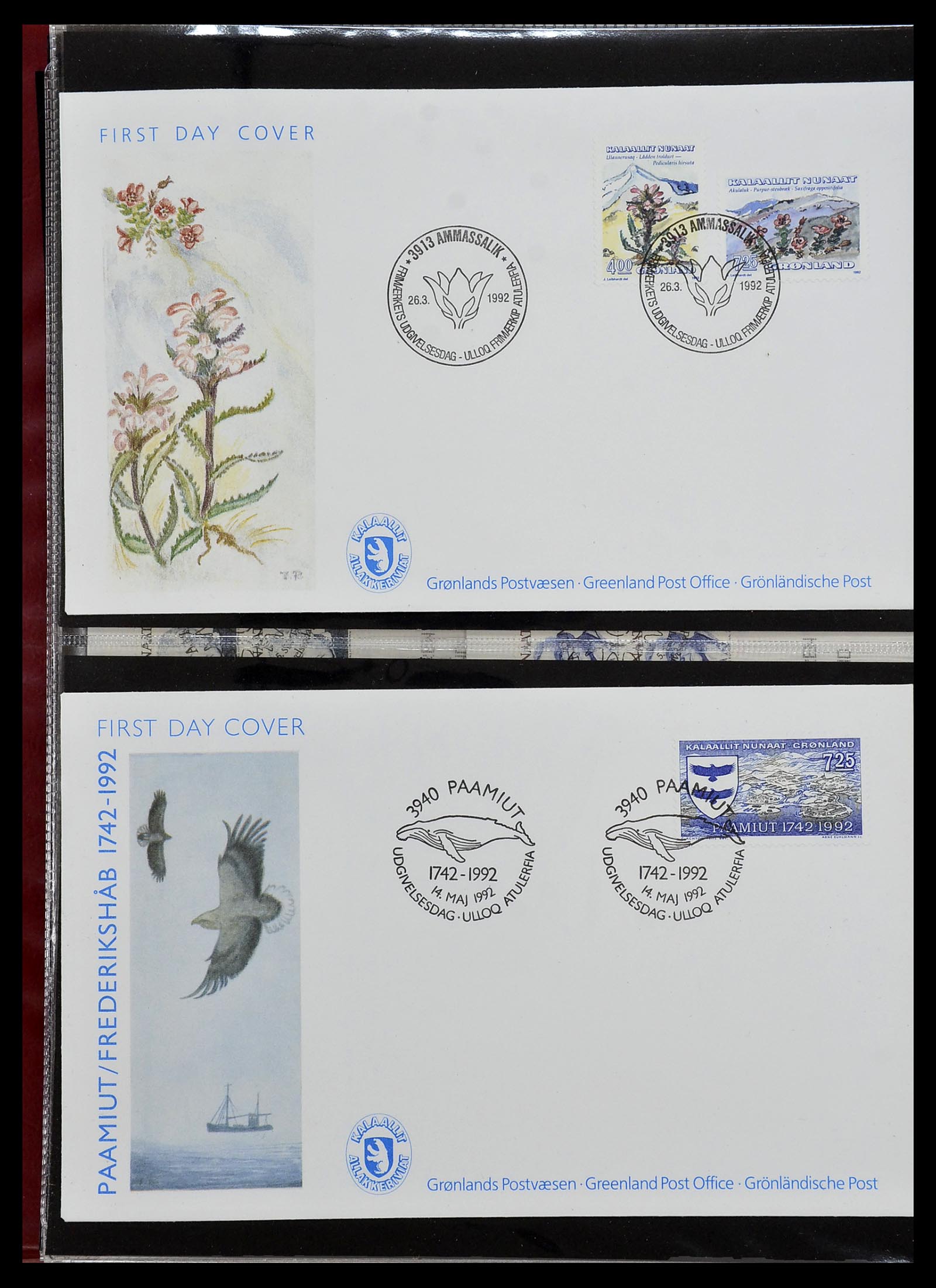 34754 045 - Postzegelverzameling 34754 Groenland FDC's 1959-2018!