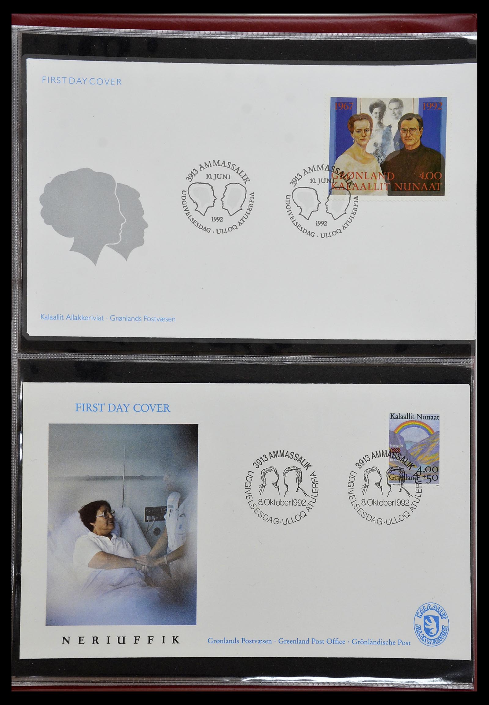 34754 046 - Postzegelverzameling 34754 Groenland FDC's 1959-2018!