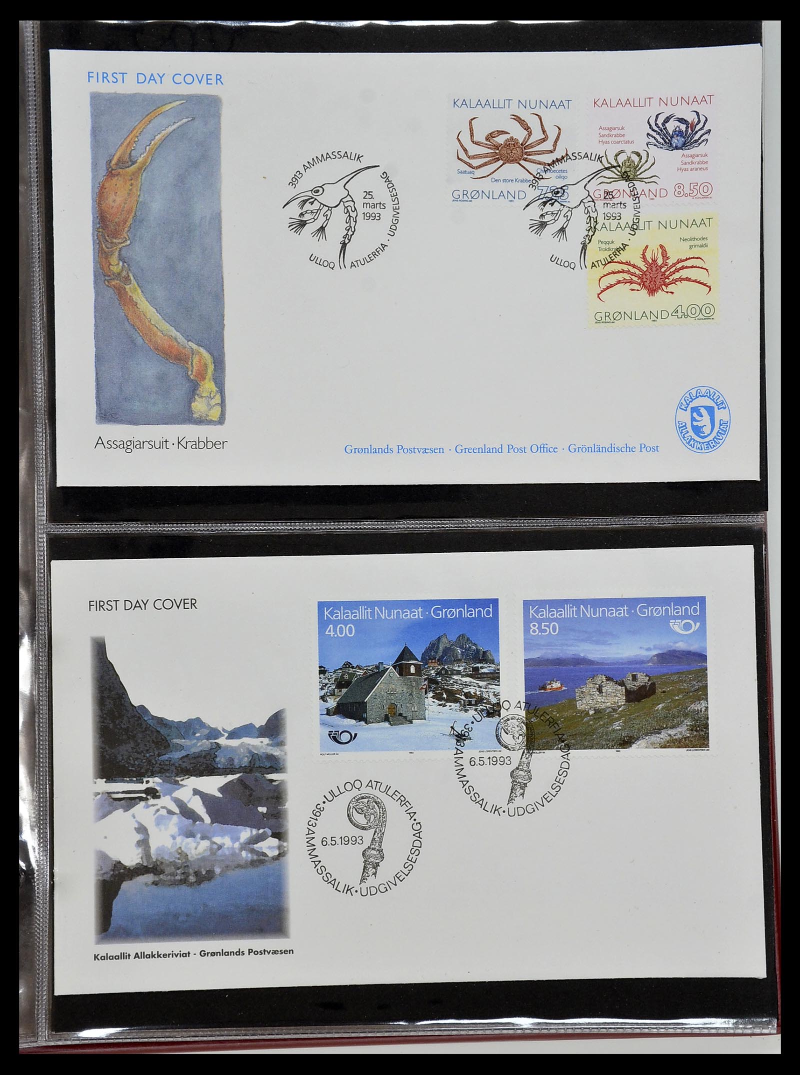 34754 048 - Postzegelverzameling 34754 Groenland FDC's 1959-2018!