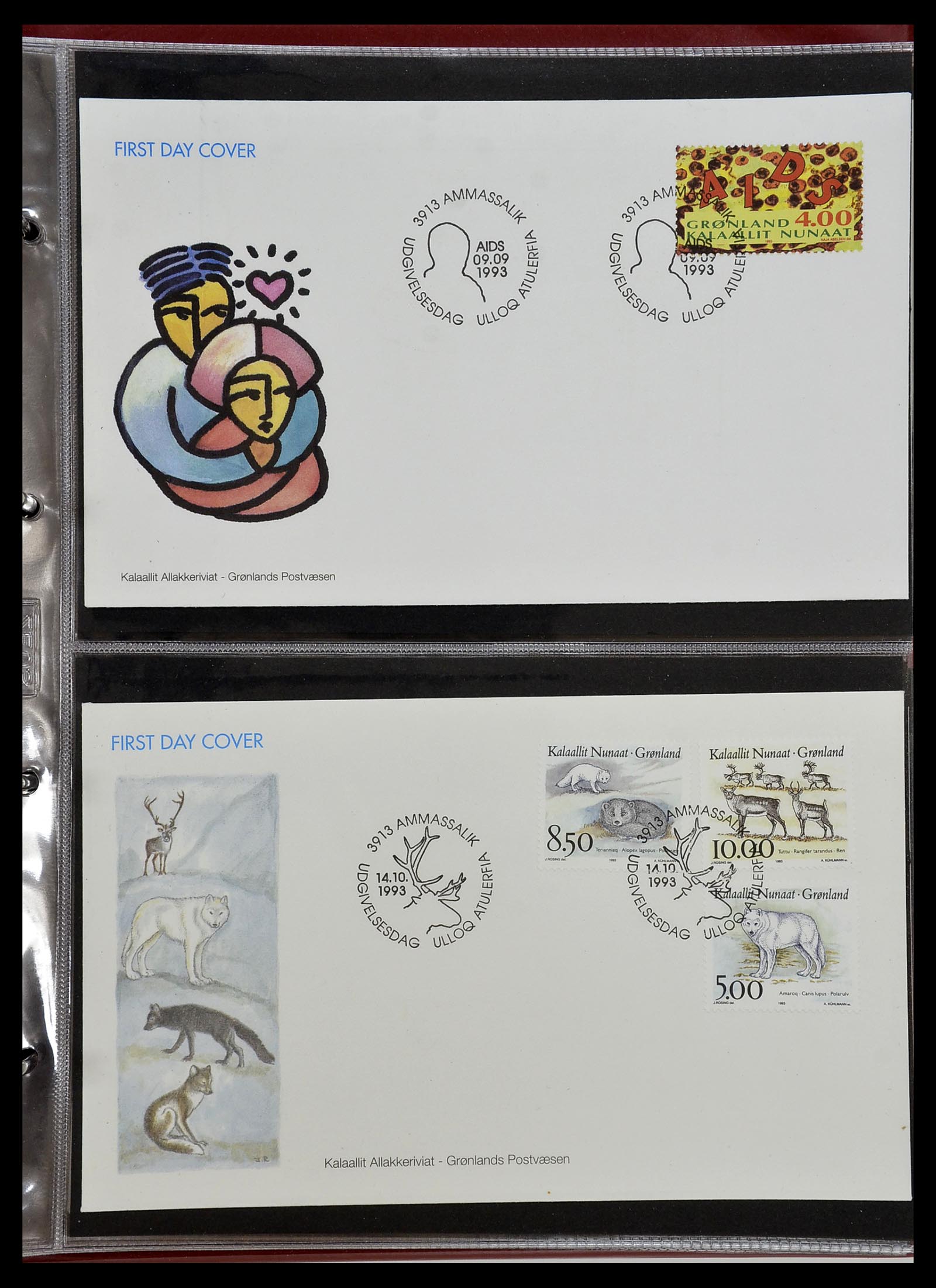 34754 050 - Postzegelverzameling 34754 Groenland FDC's 1959-2018!