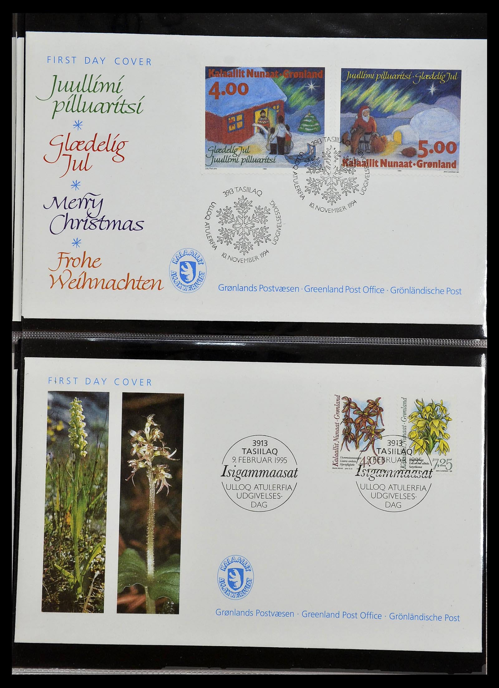 34754 055 - Postzegelverzameling 34754 Groenland FDC's 1959-2018!