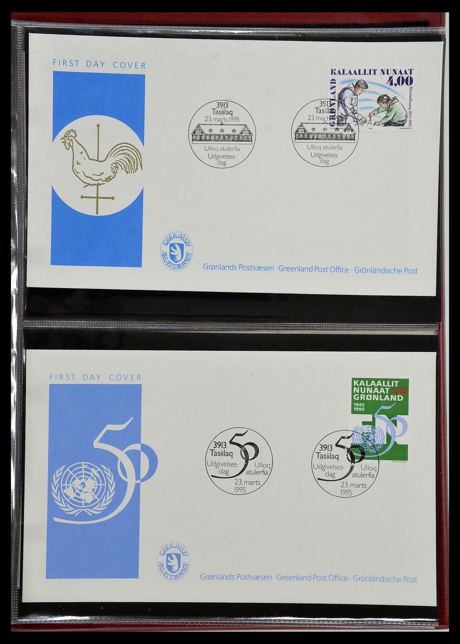 34754 056 - Postzegelverzameling 34754 Groenland FDC's 1959-2018!