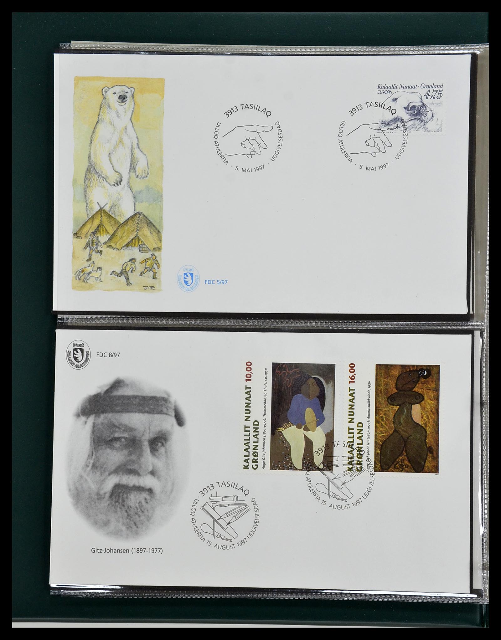 34754 067 - Stamp Collection 34754 Greenland FDC's 1959-2018!