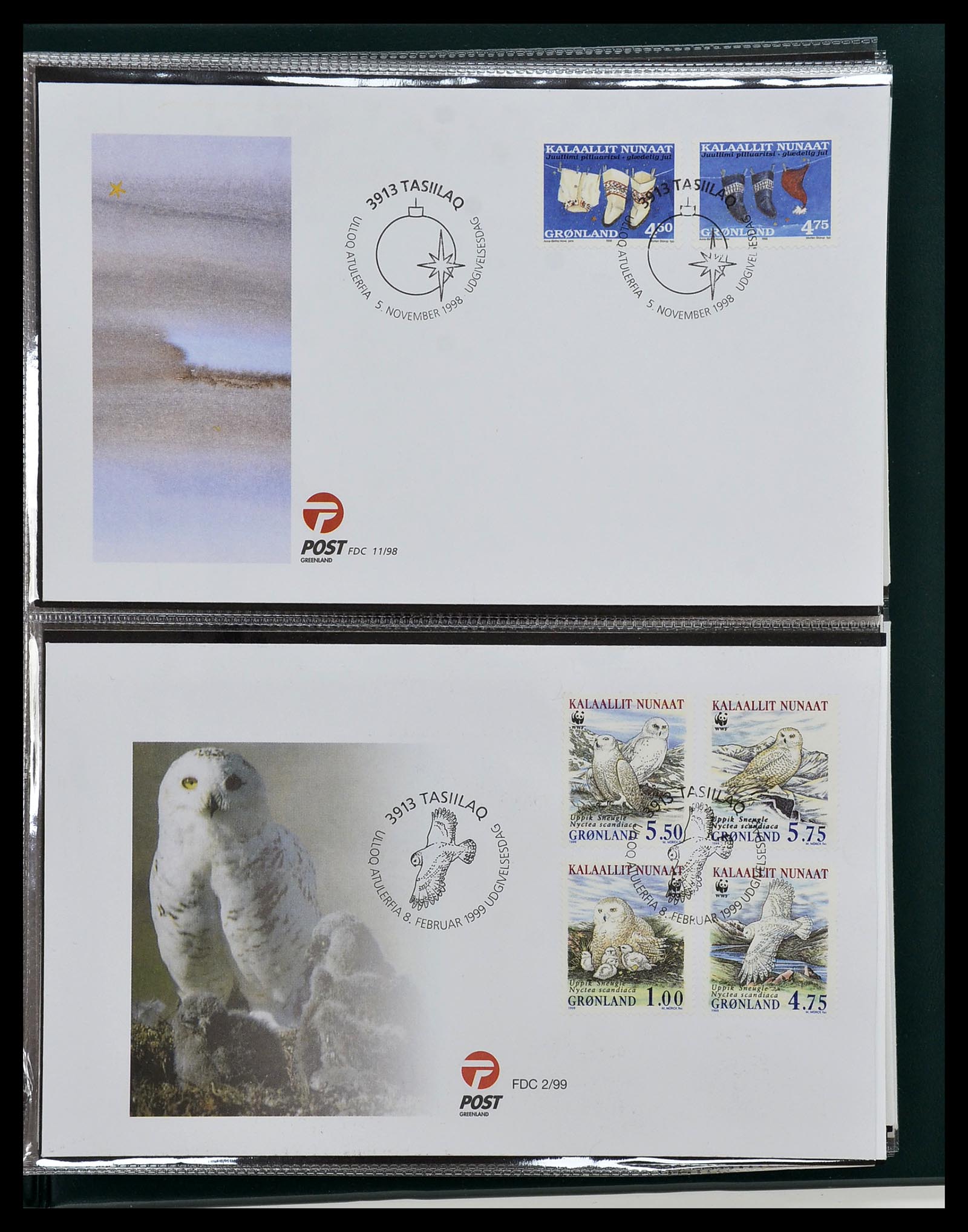 34754 072 - Stamp Collection 34754 Greenland FDC's 1959-2018!
