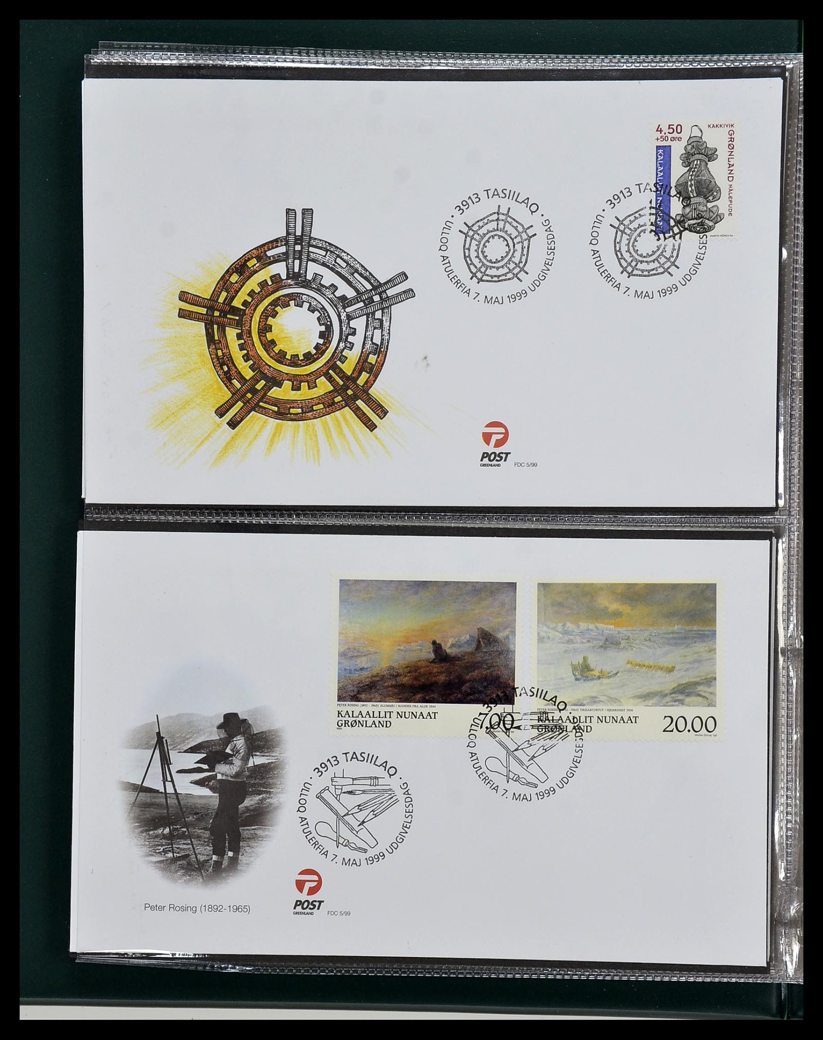 34754 073 - Stamp Collection 34754 Greenland FDC's 1959-2018!