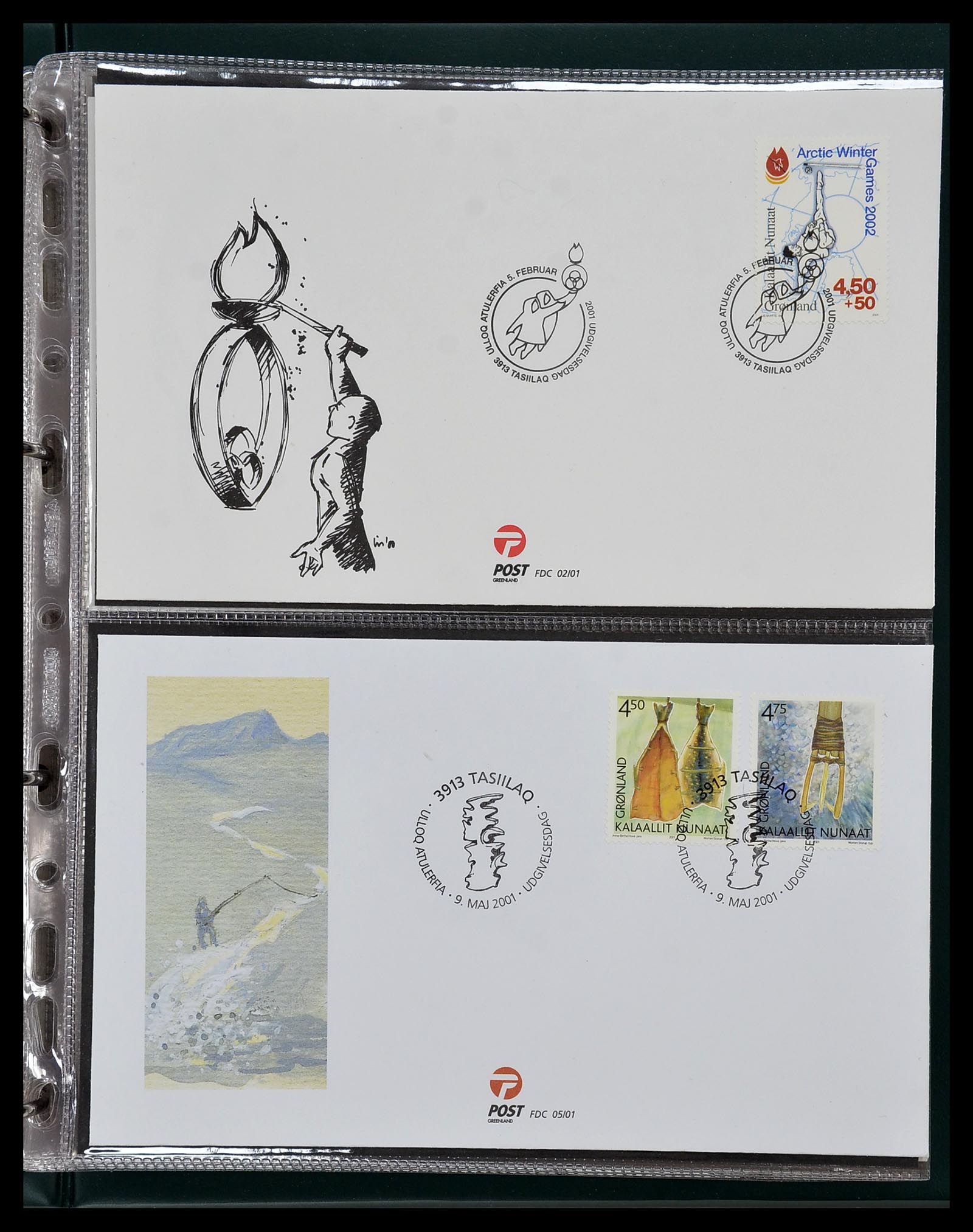 34754 080 - Stamp Collection 34754 Greenland FDC's 1959-2018!