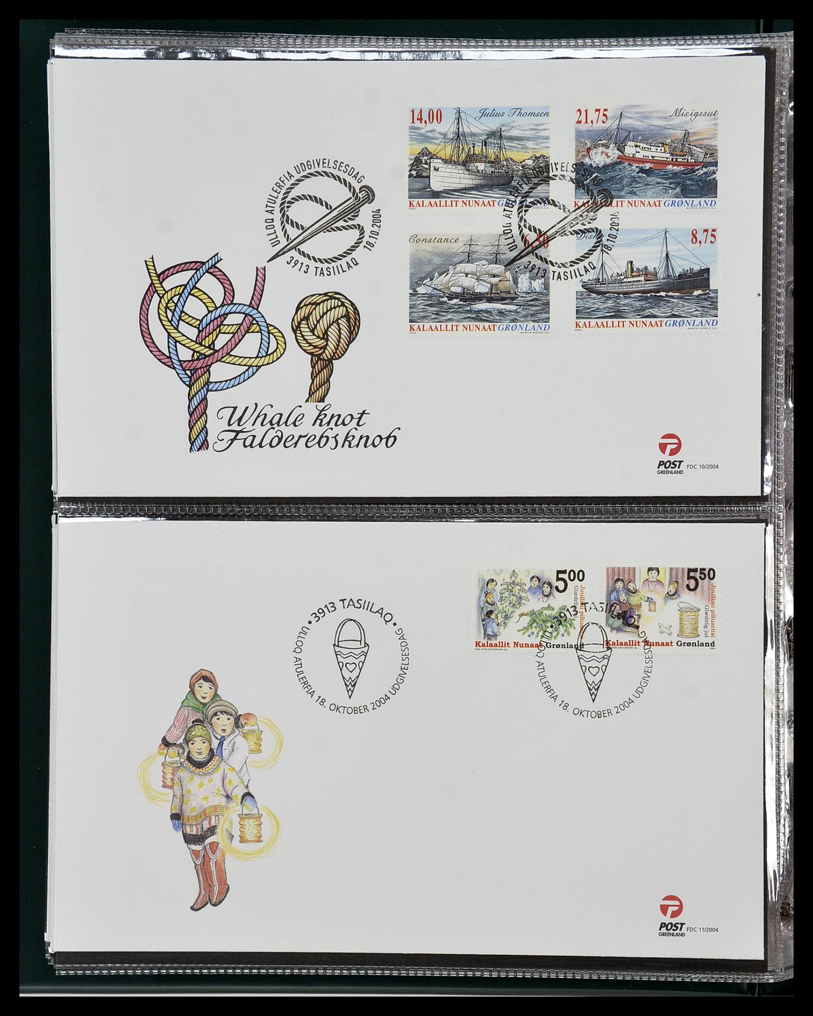 34754 093 - Stamp Collection 34754 Greenland FDC's 1959-2018!
