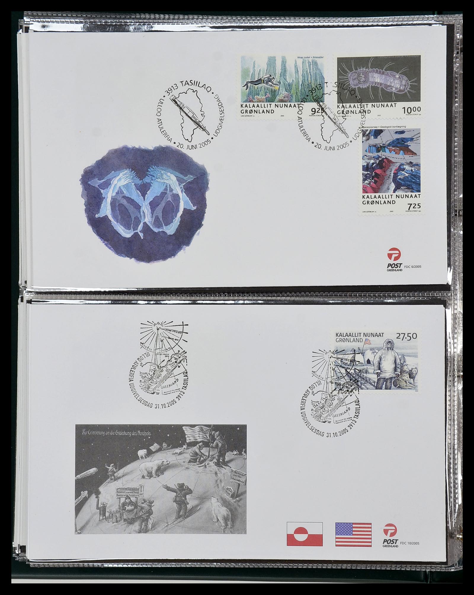 34754 097 - Stamp Collection 34754 Greenland FDC's 1959-2018!