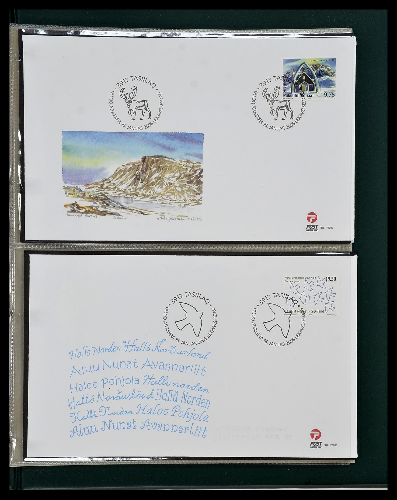 34754 100 - Stamp Collection 34754 Greenland FDC's 1959-2018!