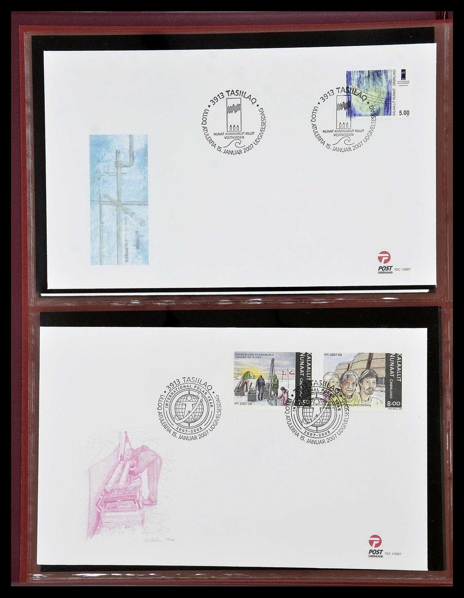 34754 107 - Stamp Collection 34754 Greenland FDC's 1959-2018!