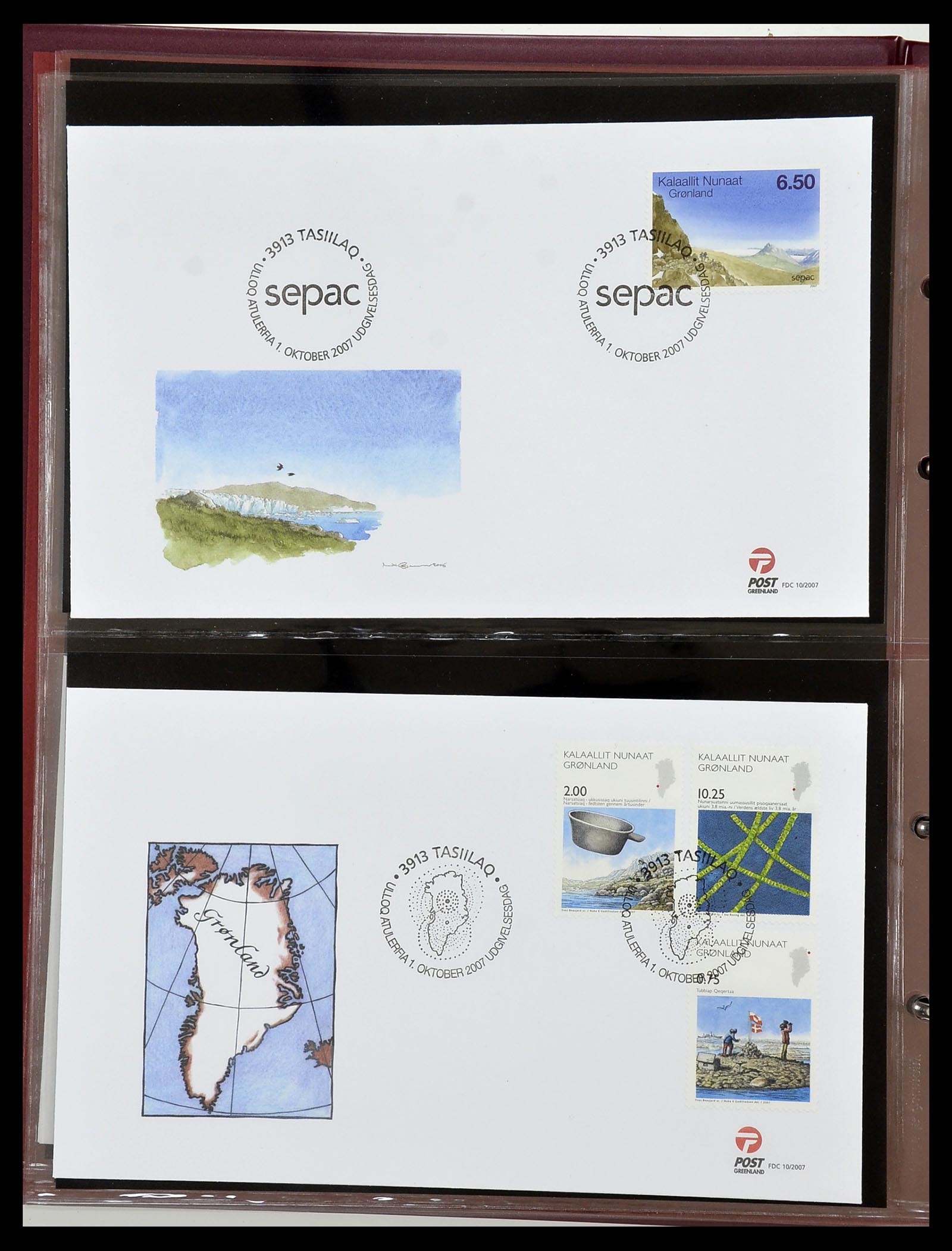 34754 110 - Stamp Collection 34754 Greenland FDC's 1959-2018!