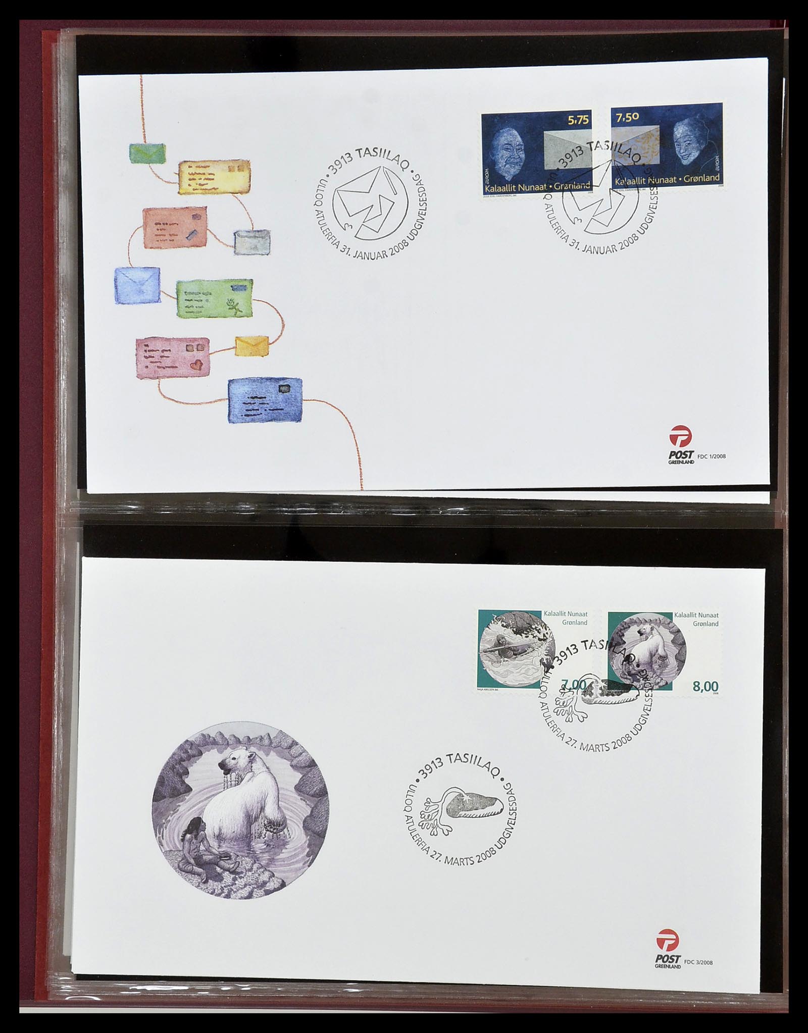 34754 112 - Stamp Collection 34754 Greenland FDC's 1959-2018!