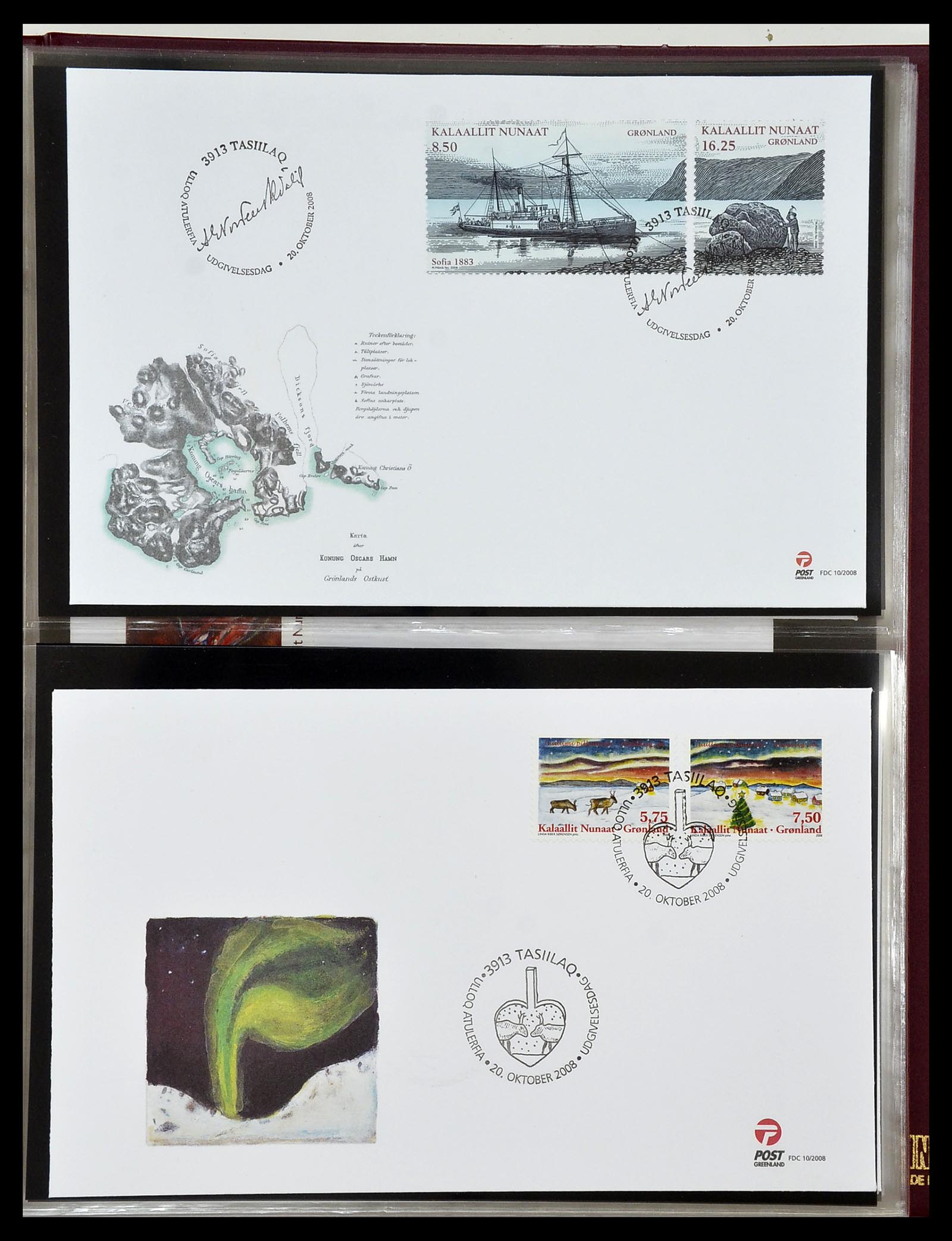 34754 117 - Stamp Collection 34754 Greenland FDC's 1959-2018!