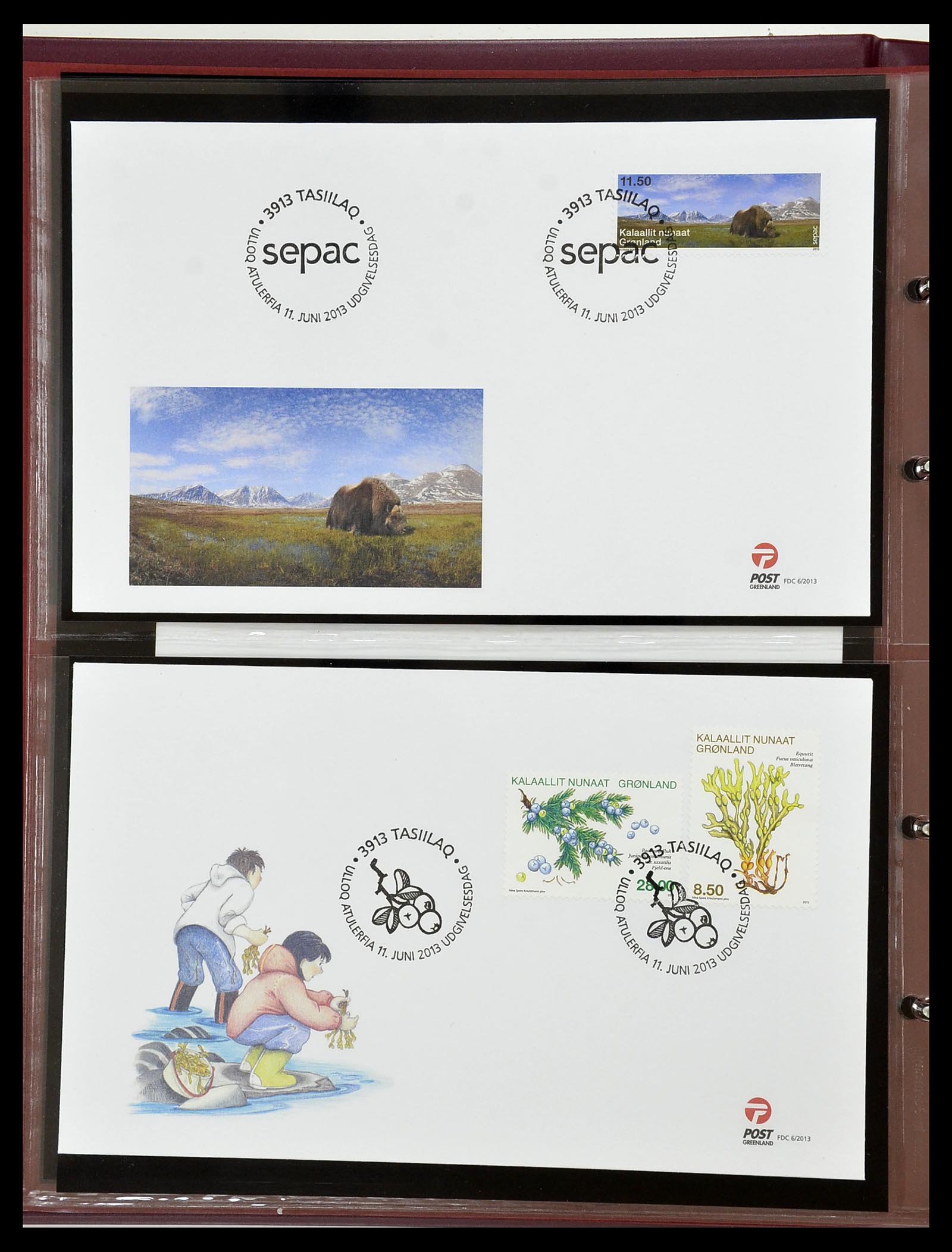 34754 152 - Postzegelverzameling 34754 Groenland FDC's 1959-2018!