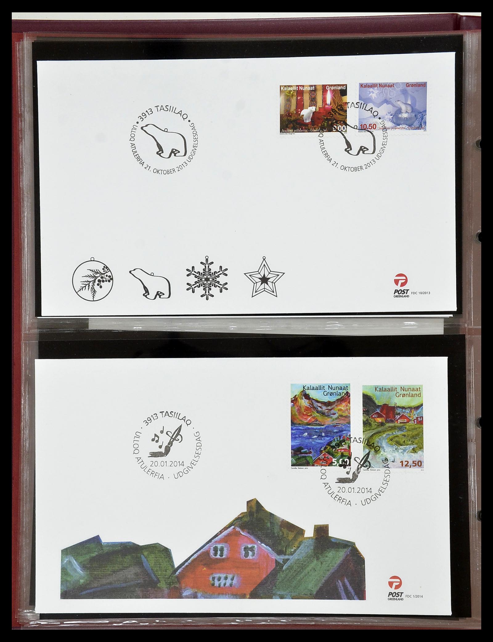 34754 157 - Postzegelverzameling 34754 Groenland FDC's 1959-2018!