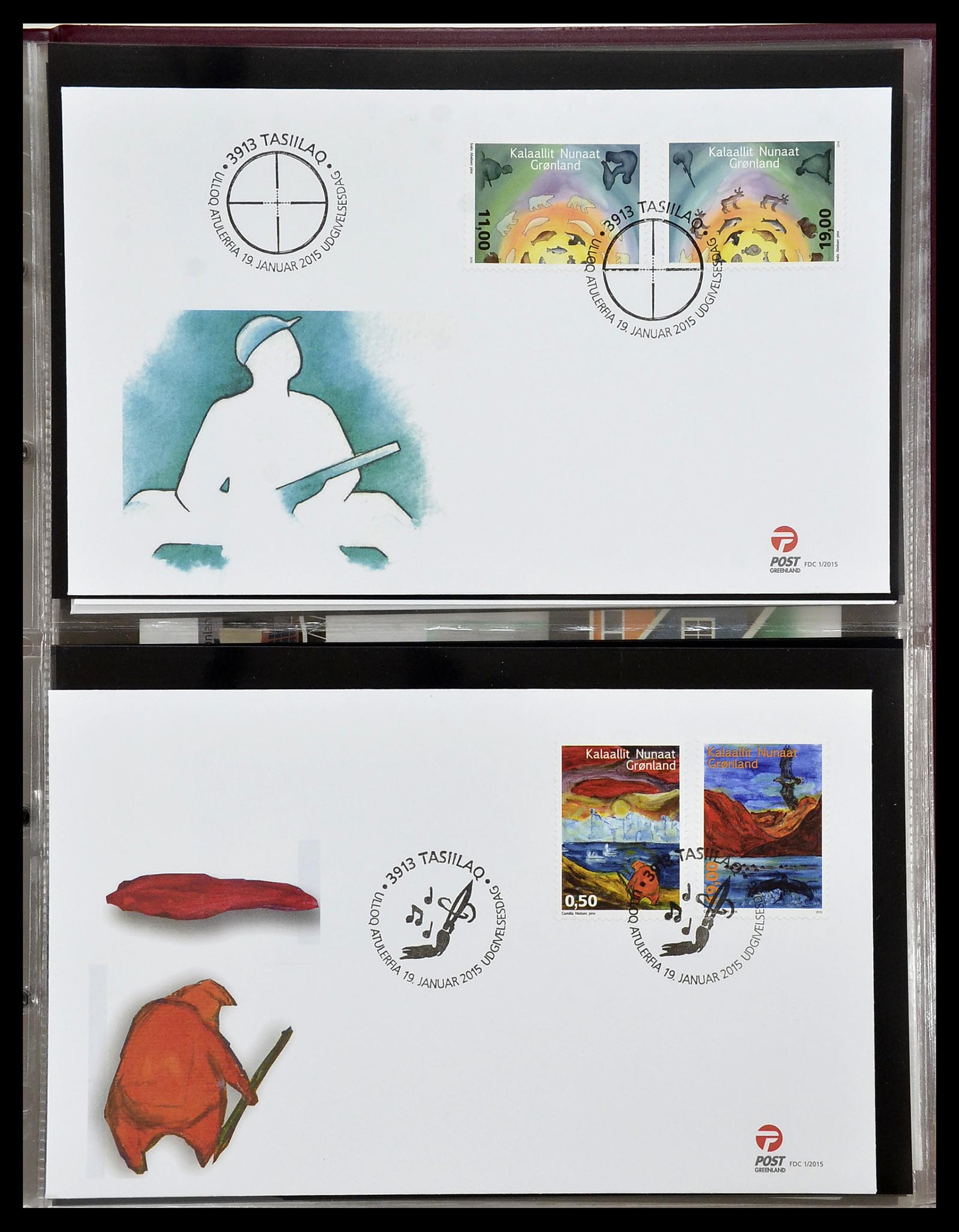 34754 165 - Stamp Collection 34754 Greenland FDC's 1959-2018!