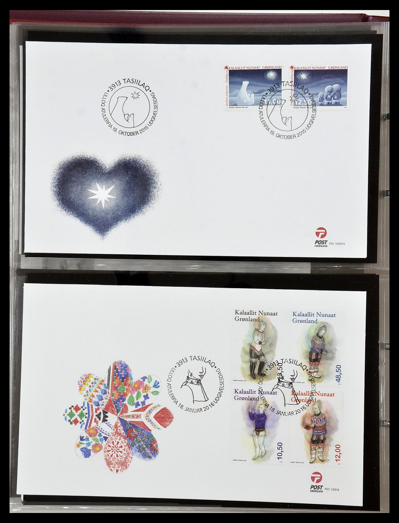 34754 170 - Stamp Collection 34754 Greenland FDC's 1959-2018!