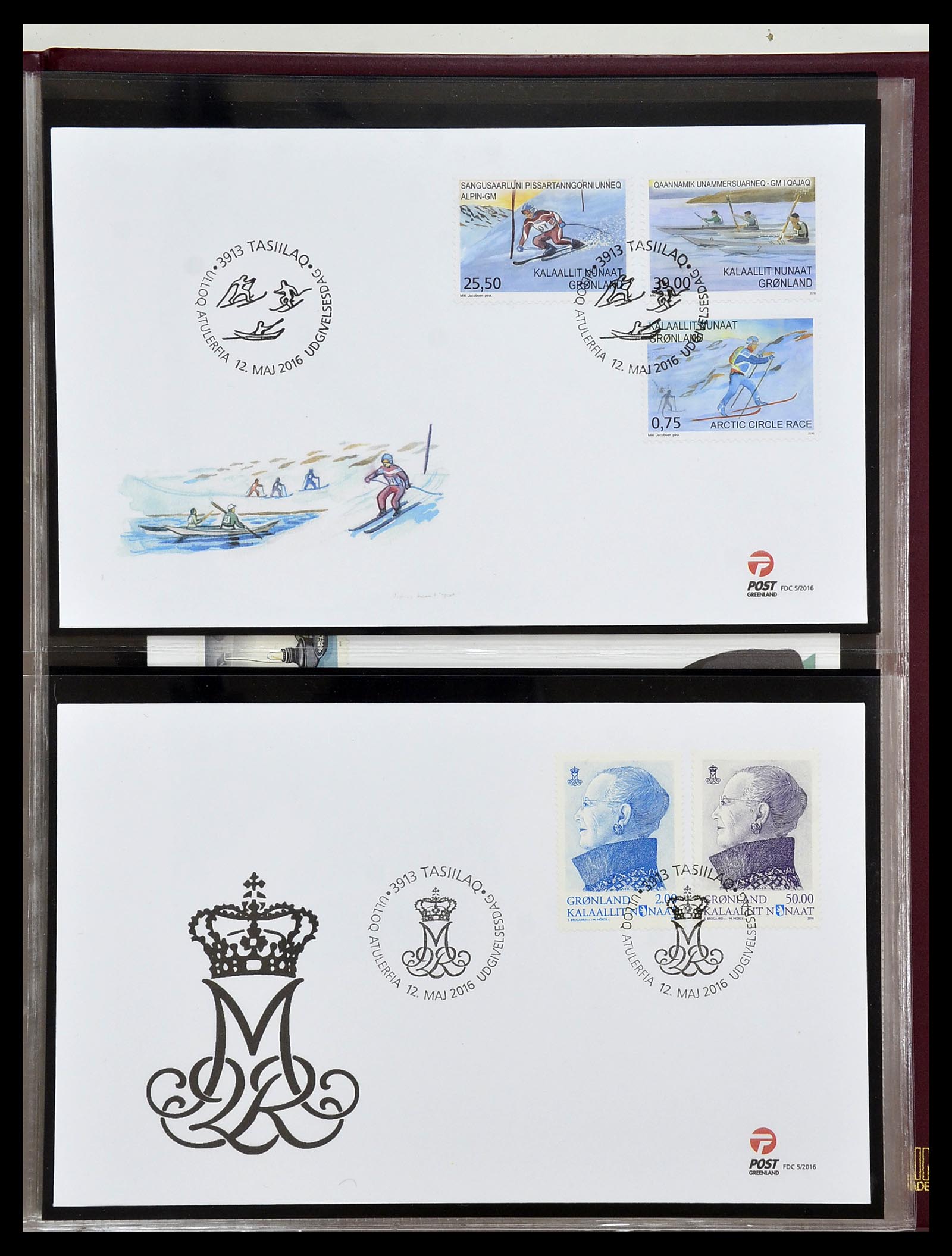 34754 174 - Stamp Collection 34754 Greenland FDC's 1959-2018!