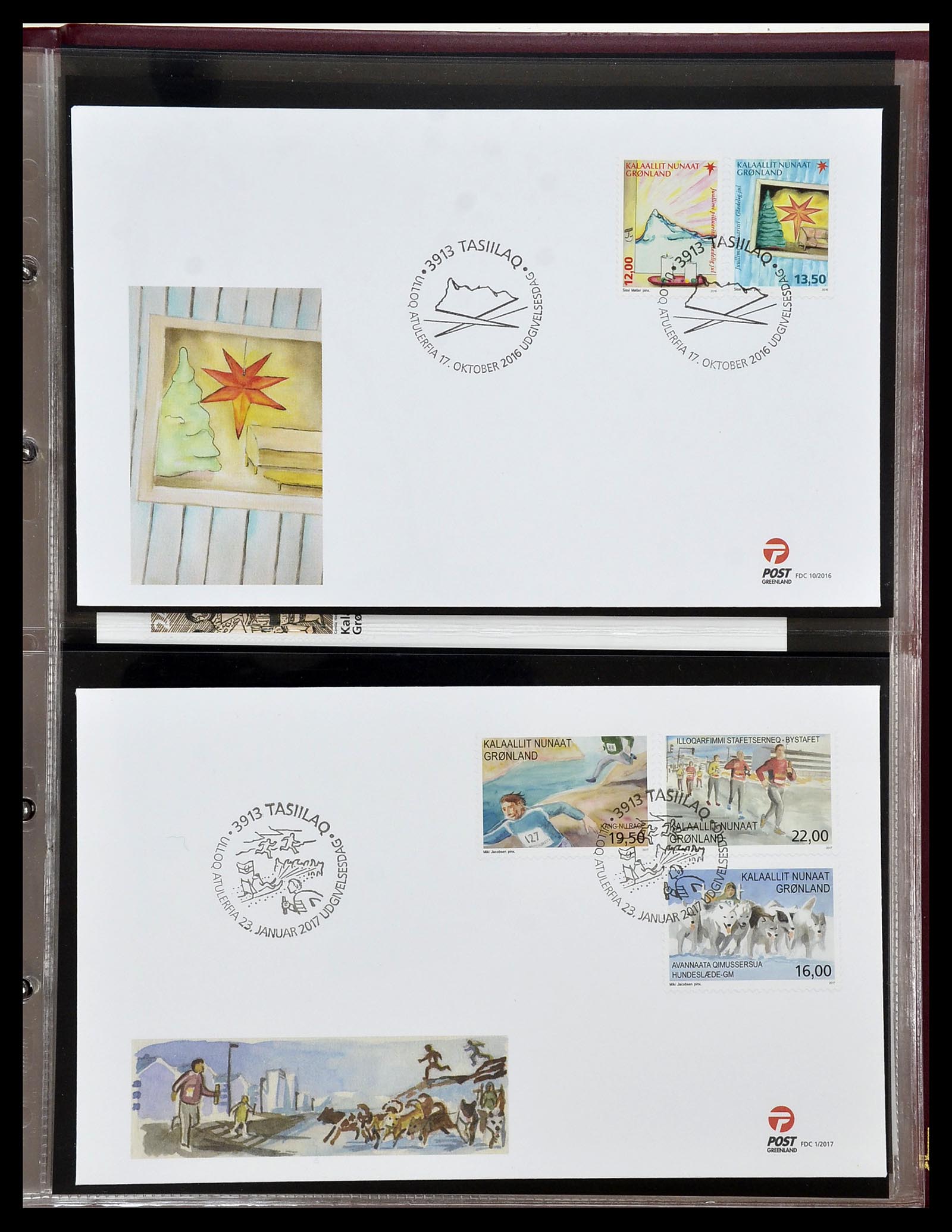 34754 178 - Stamp Collection 34754 Greenland FDC's 1959-2018!