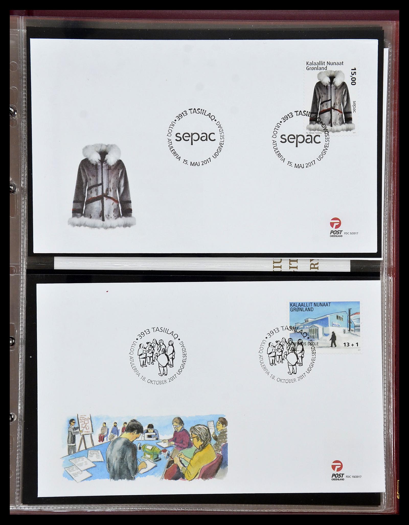 34754 182 - Postzegelverzameling 34754 Groenland FDC's 1959-2018!