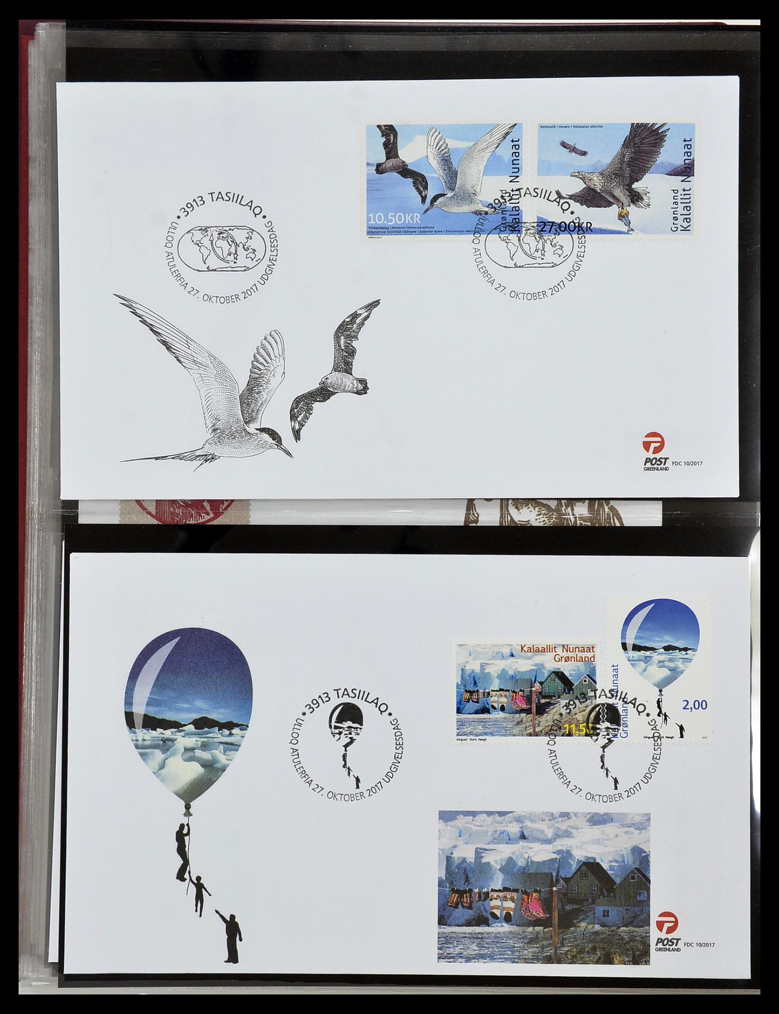 34754 183 - Postzegelverzameling 34754 Groenland FDC's 1959-2018!