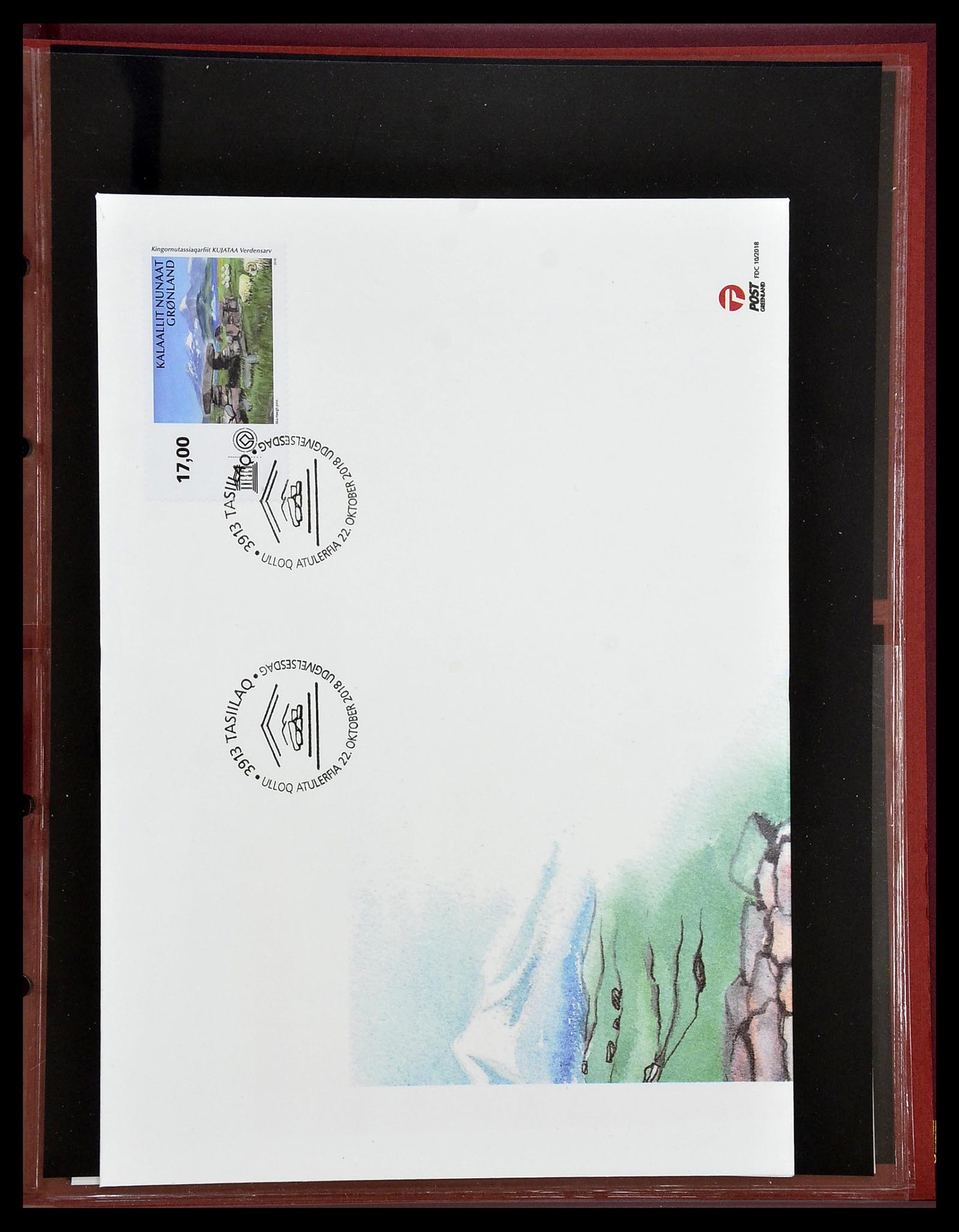 34754 190 - Postzegelverzameling 34754 Groenland FDC's 1959-2018!