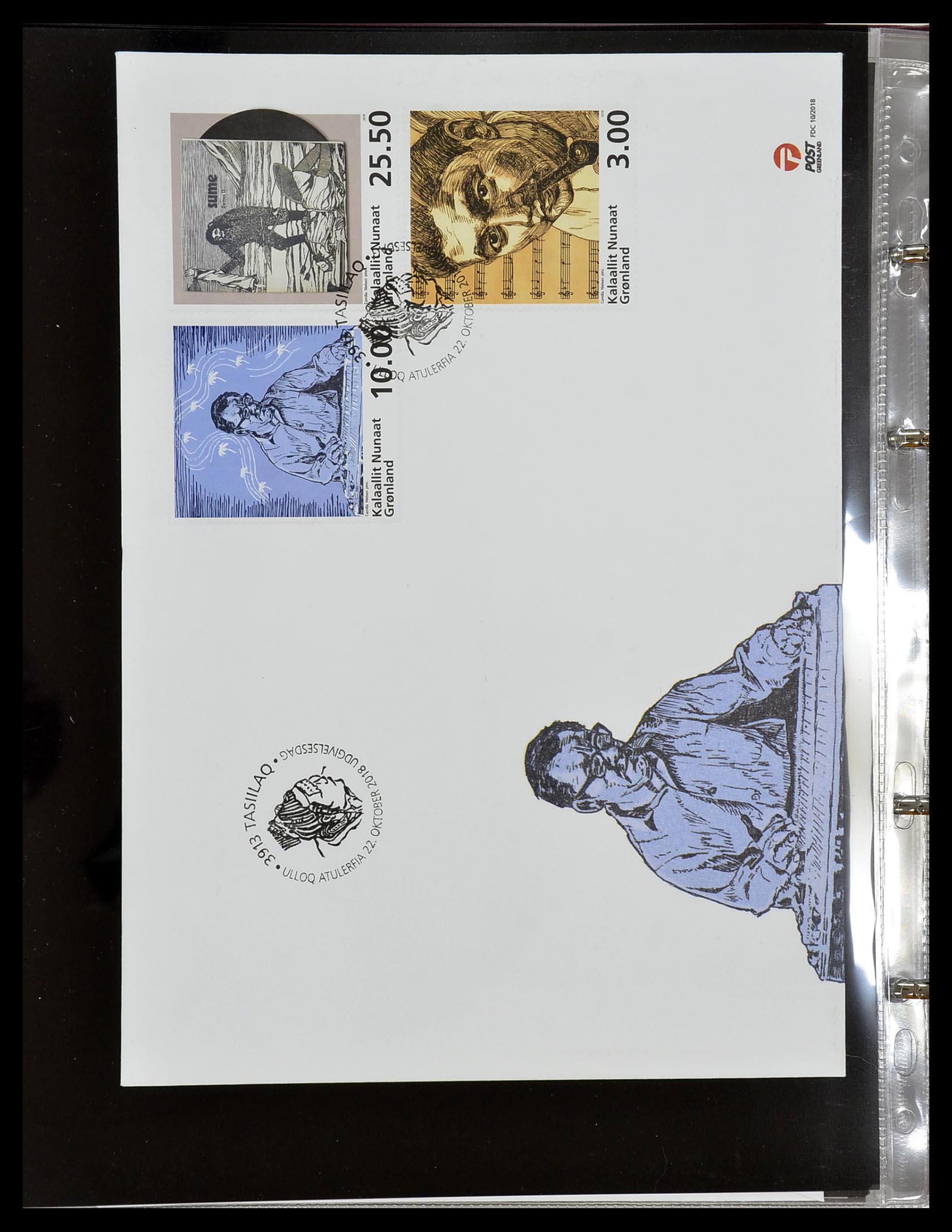 34754 192 - Postzegelverzameling 34754 Groenland FDC's 1959-2018!