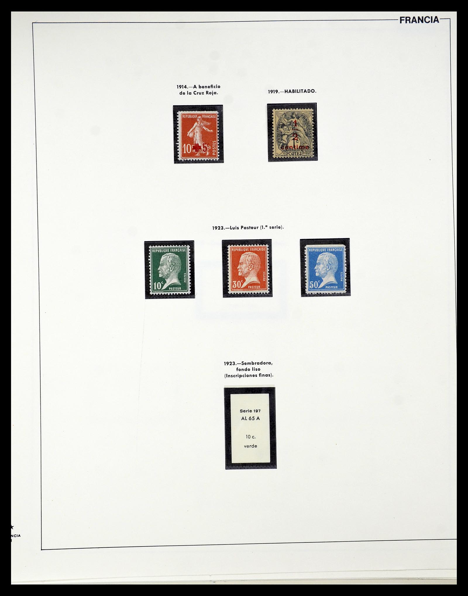 34755 006 - Postzegelverzameling 34755 Frankrijk 1900-2000.