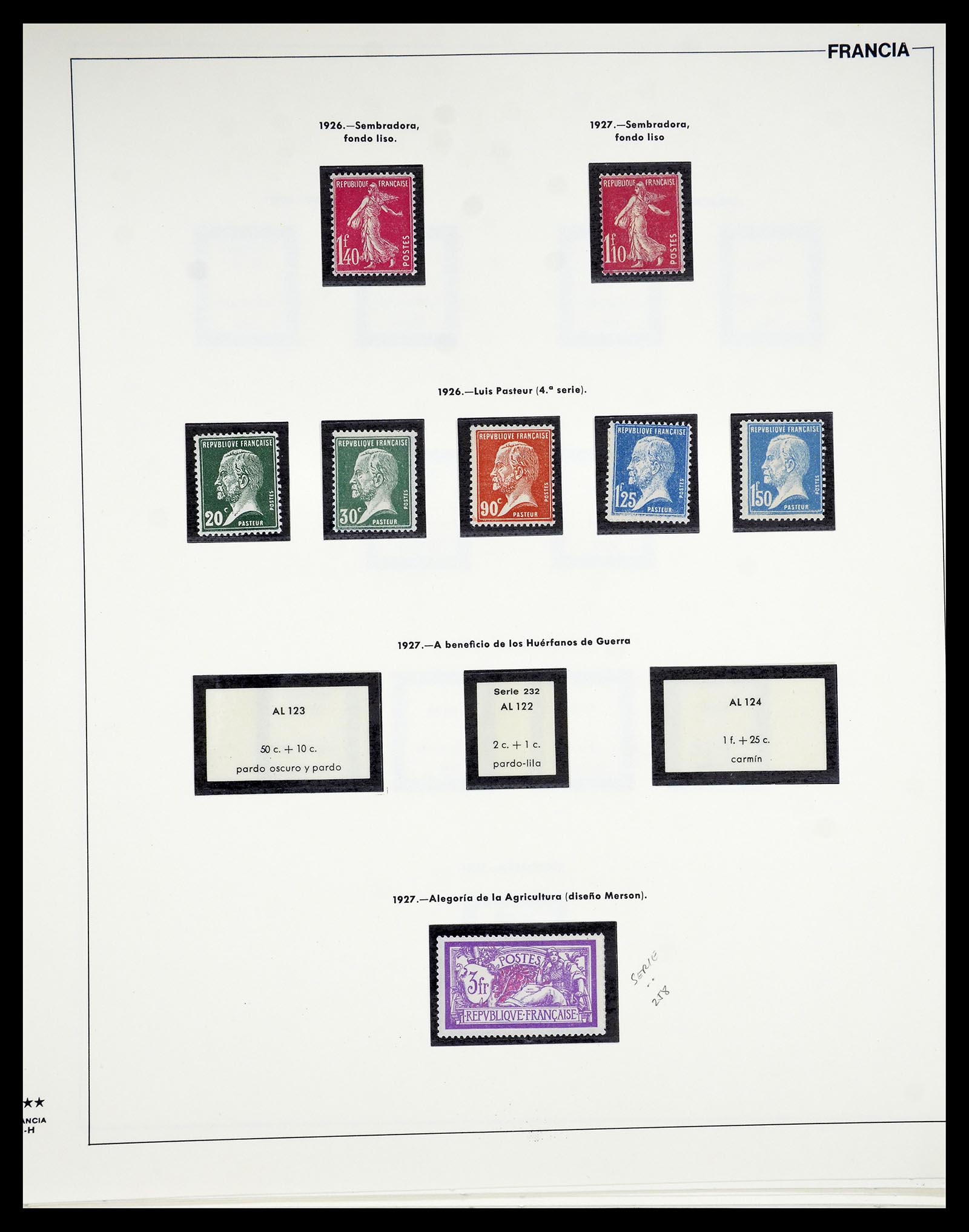 34755 011 - Postzegelverzameling 34755 Frankrijk 1900-2000.