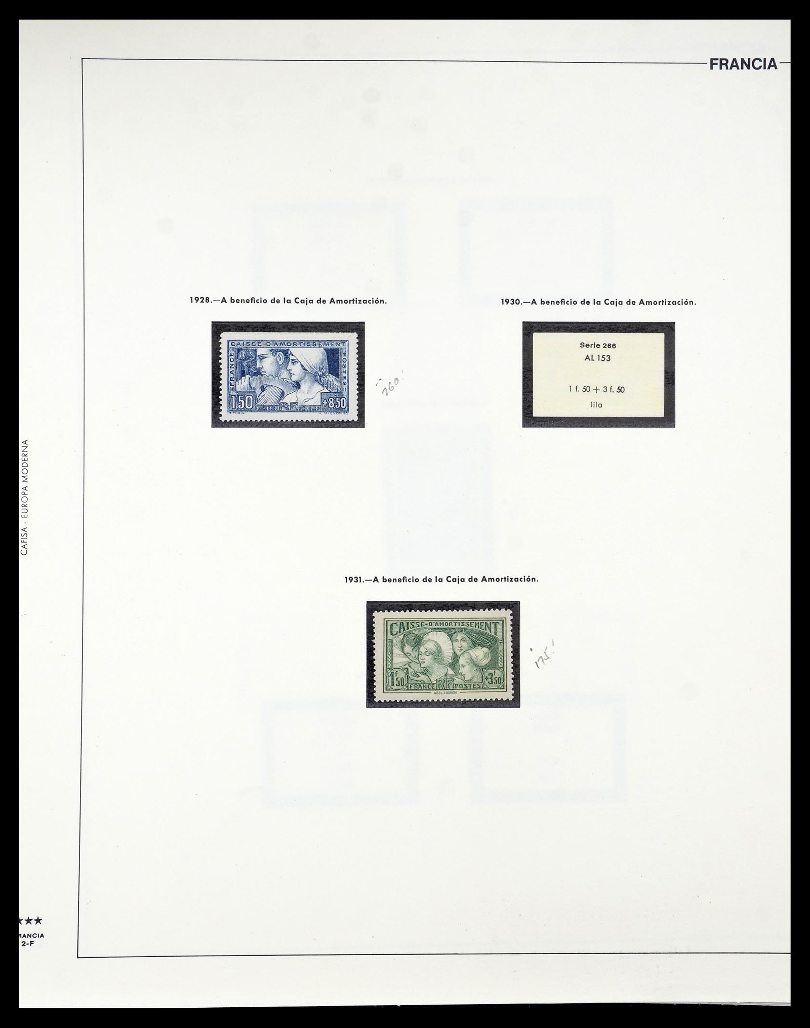 34755 012 - Postzegelverzameling 34755 Frankrijk 1900-2000.