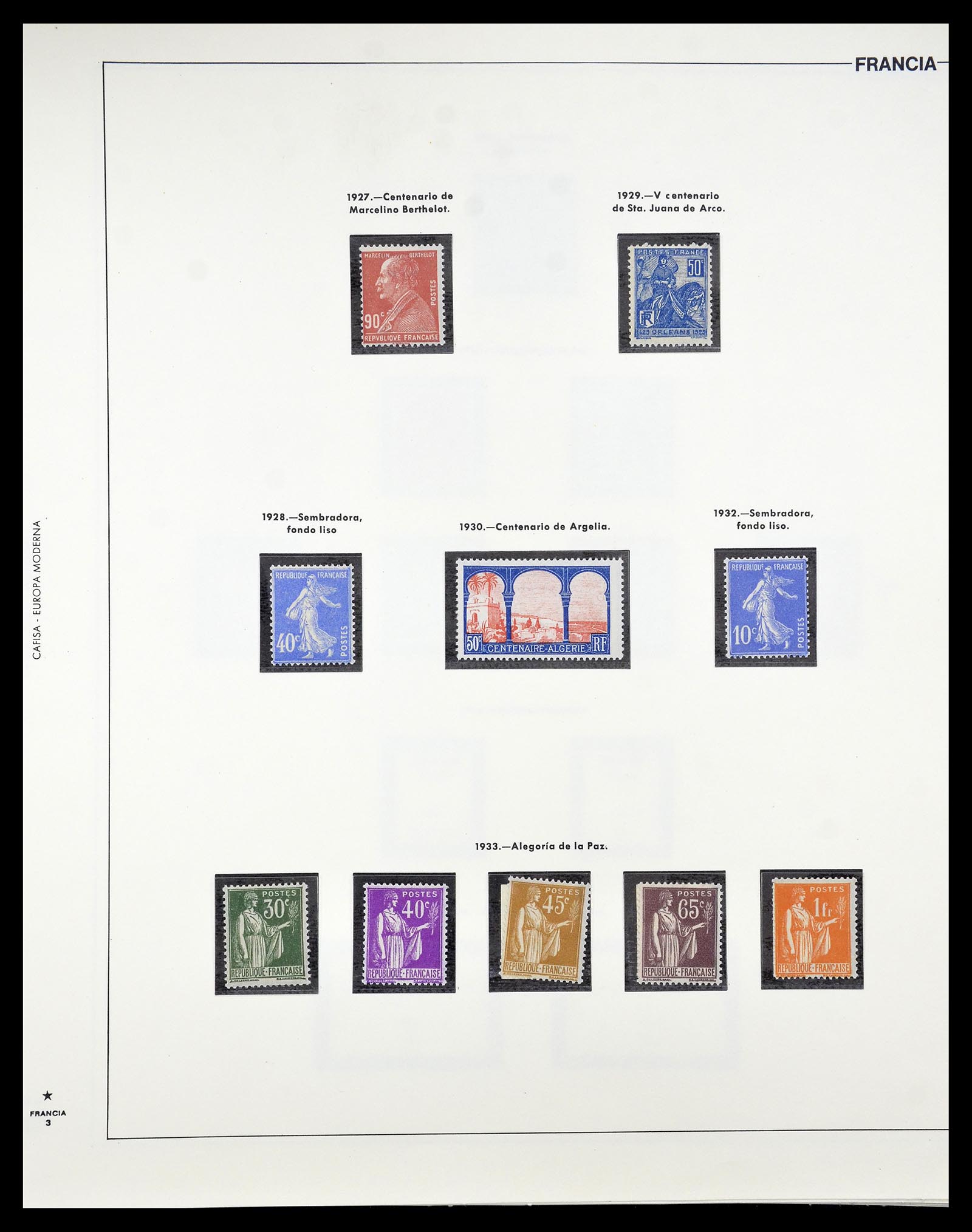 34755 015 - Postzegelverzameling 34755 Frankrijk 1900-2000.