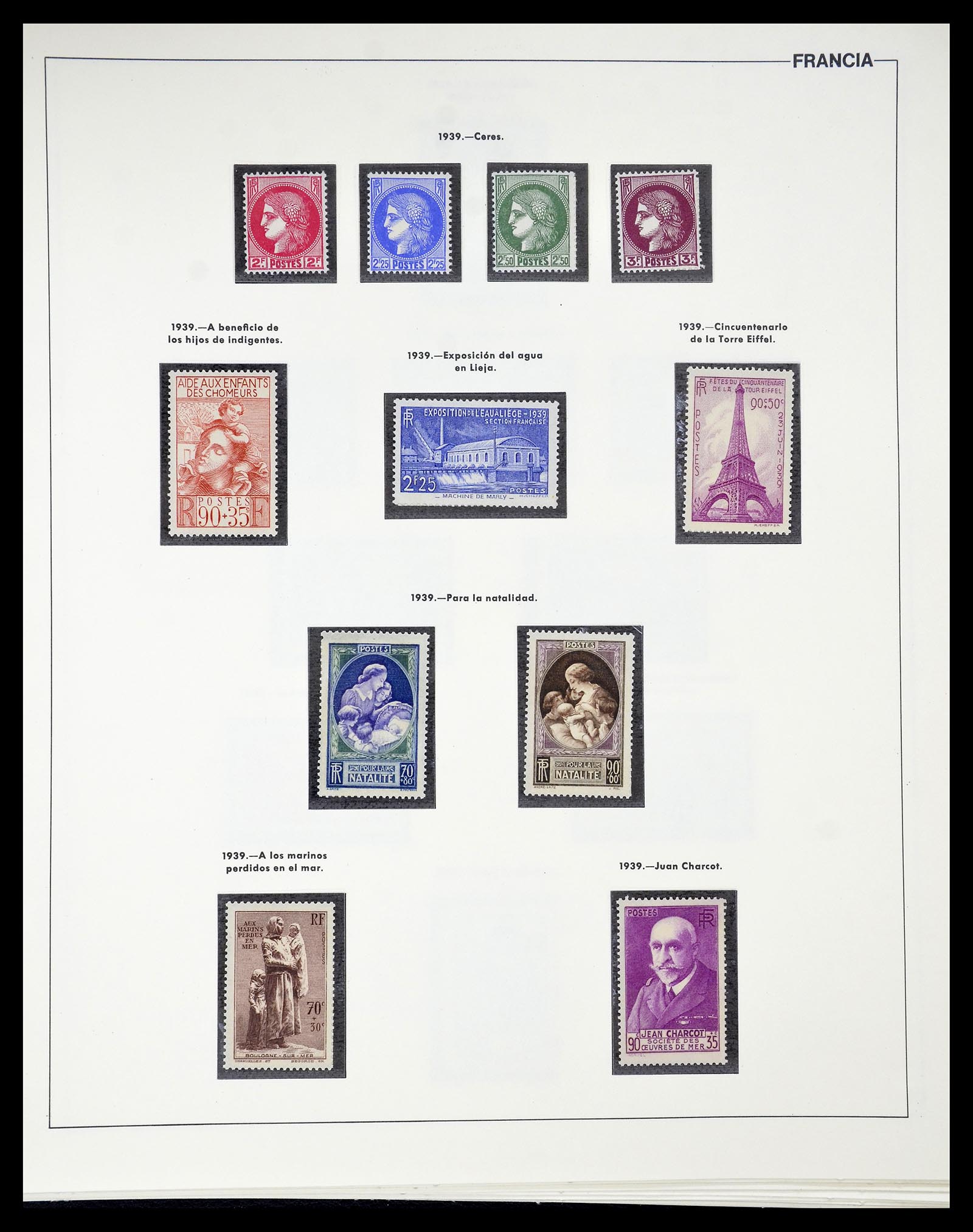 34755 028 - Postzegelverzameling 34755 Frankrijk 1900-2000.