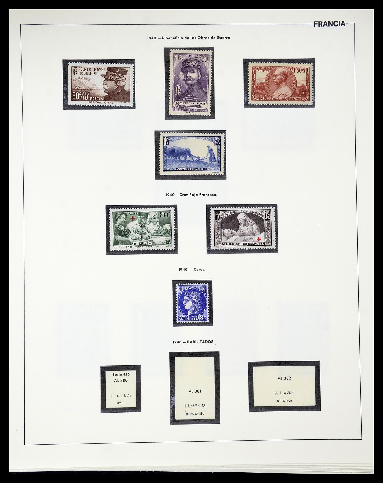 34755 031 - Postzegelverzameling 34755 Frankrijk 1900-2000.