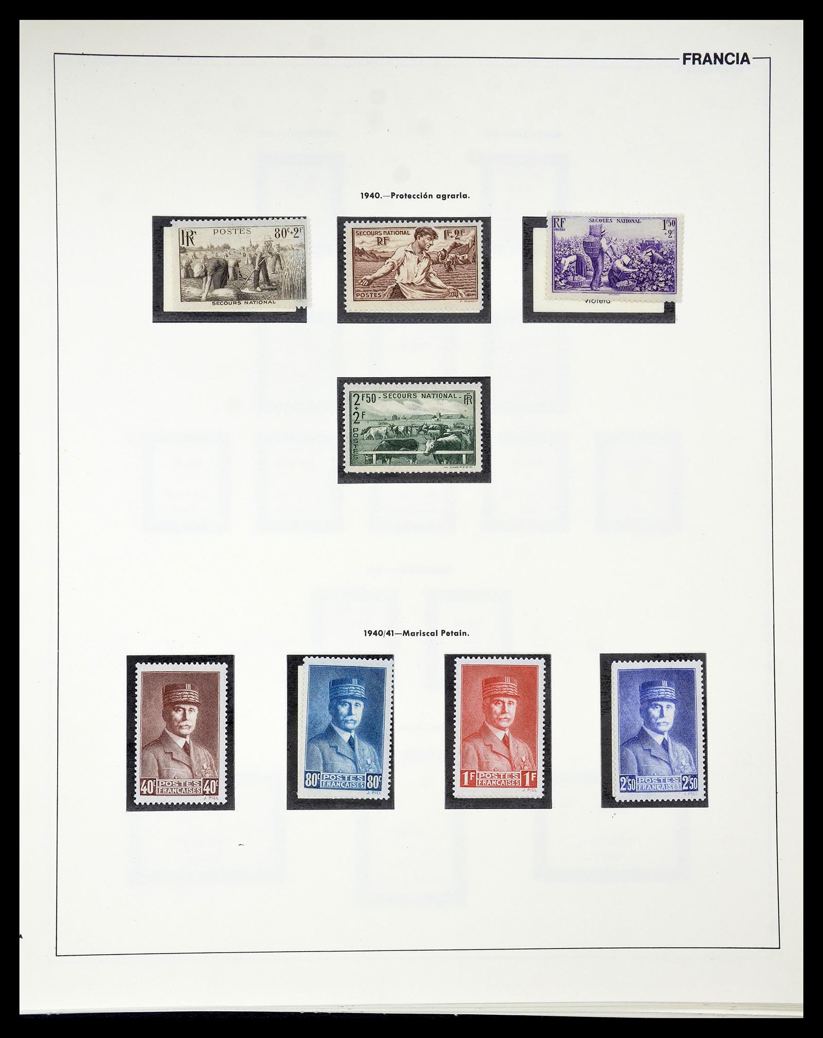 34755 032 - Postzegelverzameling 34755 Frankrijk 1900-2000.