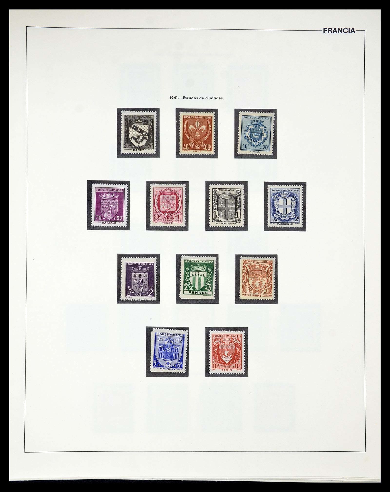34755 035 - Postzegelverzameling 34755 Frankrijk 1900-2000.
