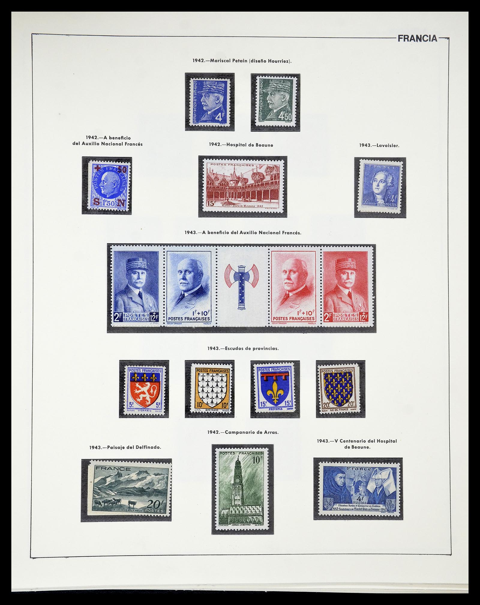34755 038 - Postzegelverzameling 34755 Frankrijk 1900-2000.