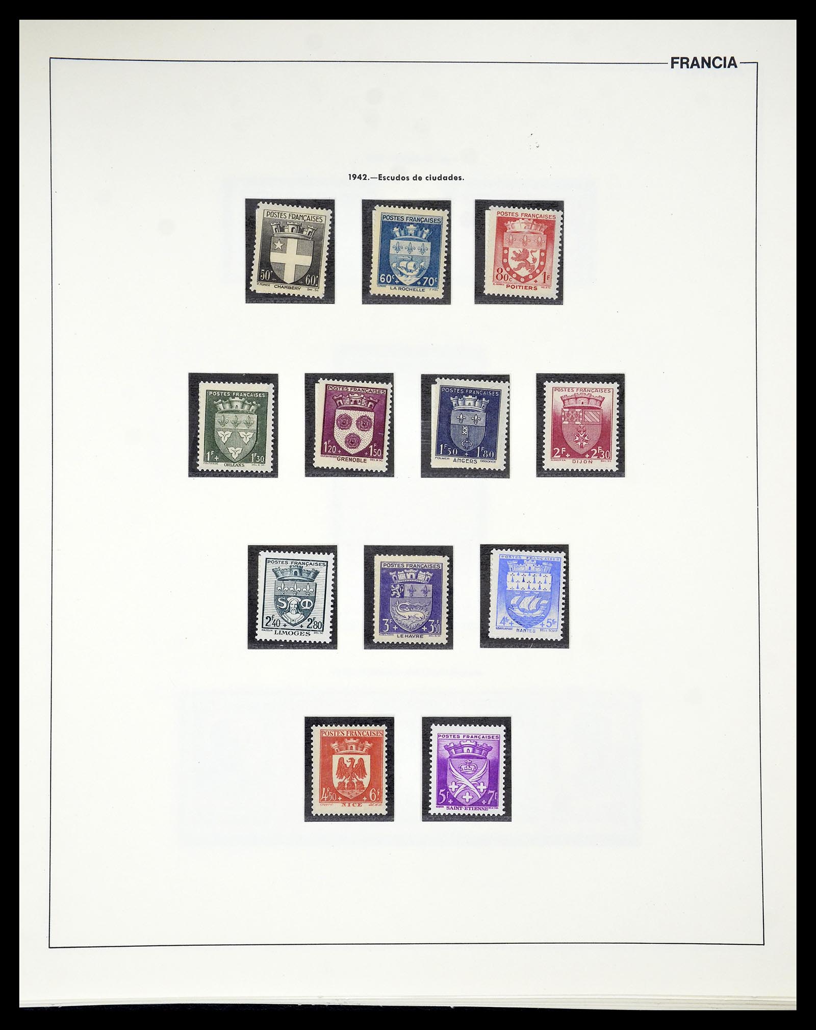 34755 039 - Postzegelverzameling 34755 Frankrijk 1900-2000.