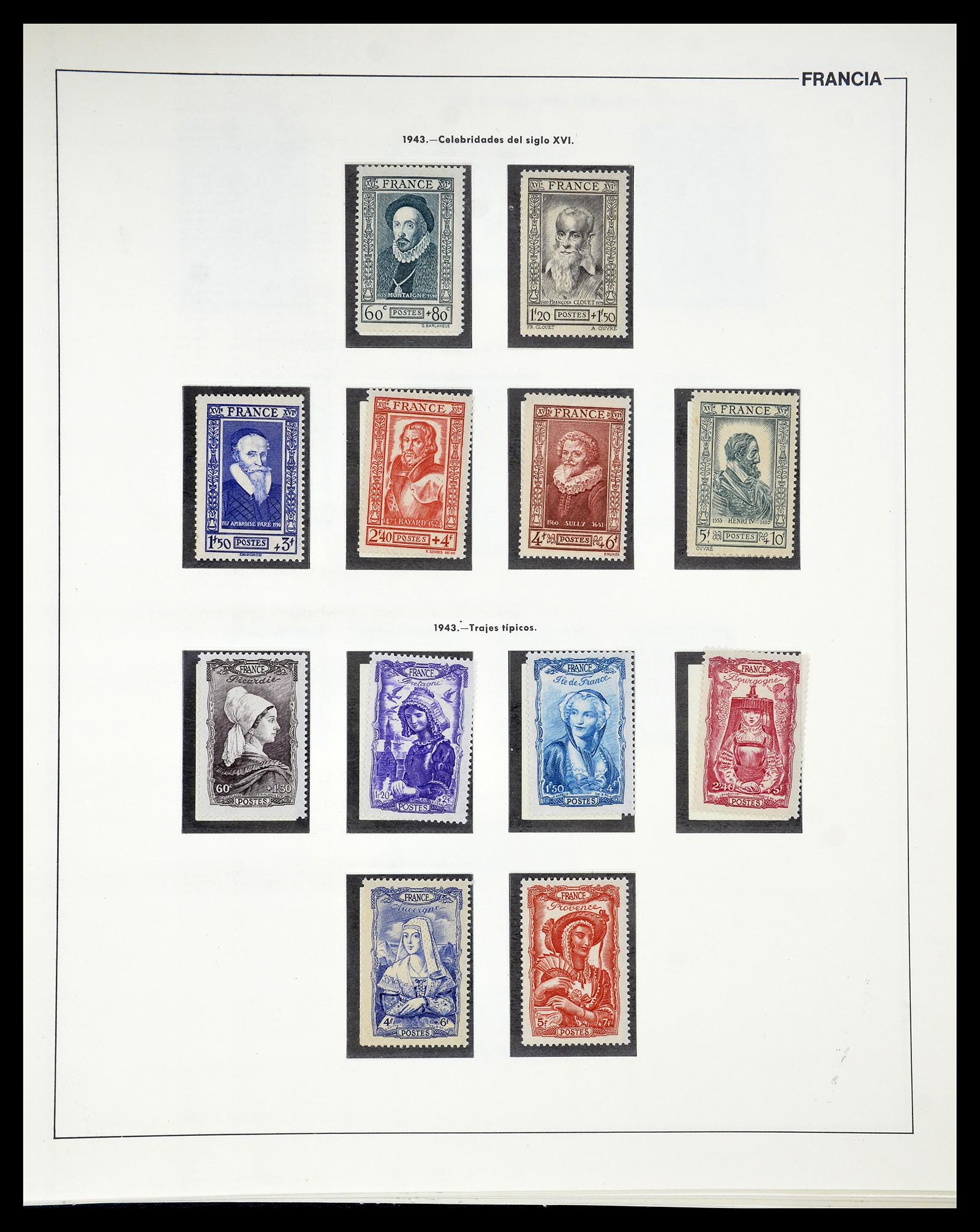 34755 041 - Postzegelverzameling 34755 Frankrijk 1900-2000.