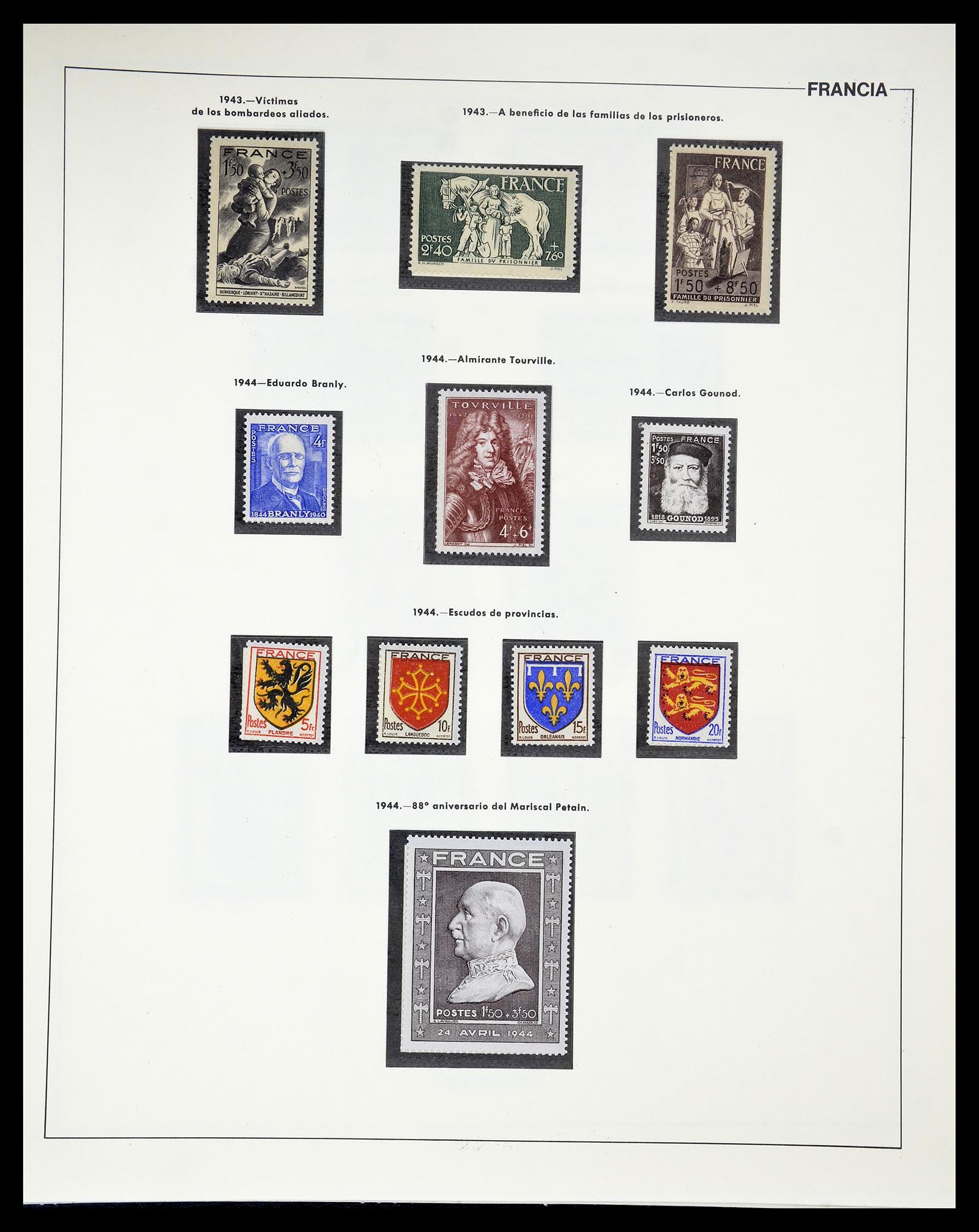 34755 042 - Postzegelverzameling 34755 Frankrijk 1900-2000.