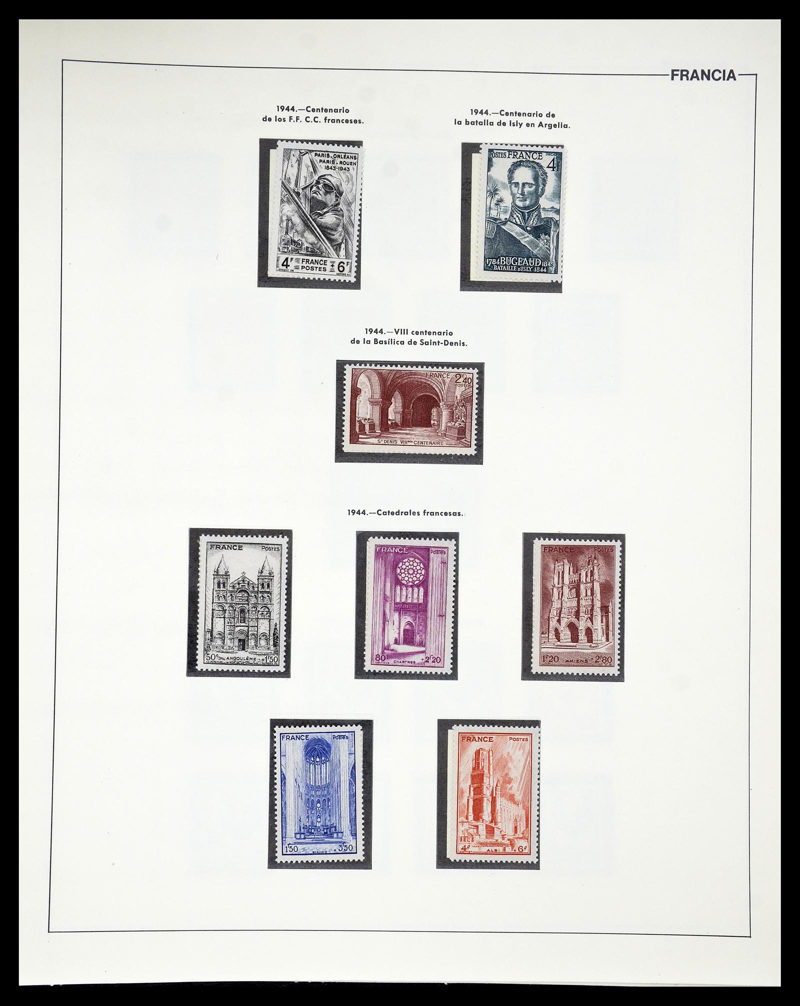 34755 044 - Postzegelverzameling 34755 Frankrijk 1900-2000.