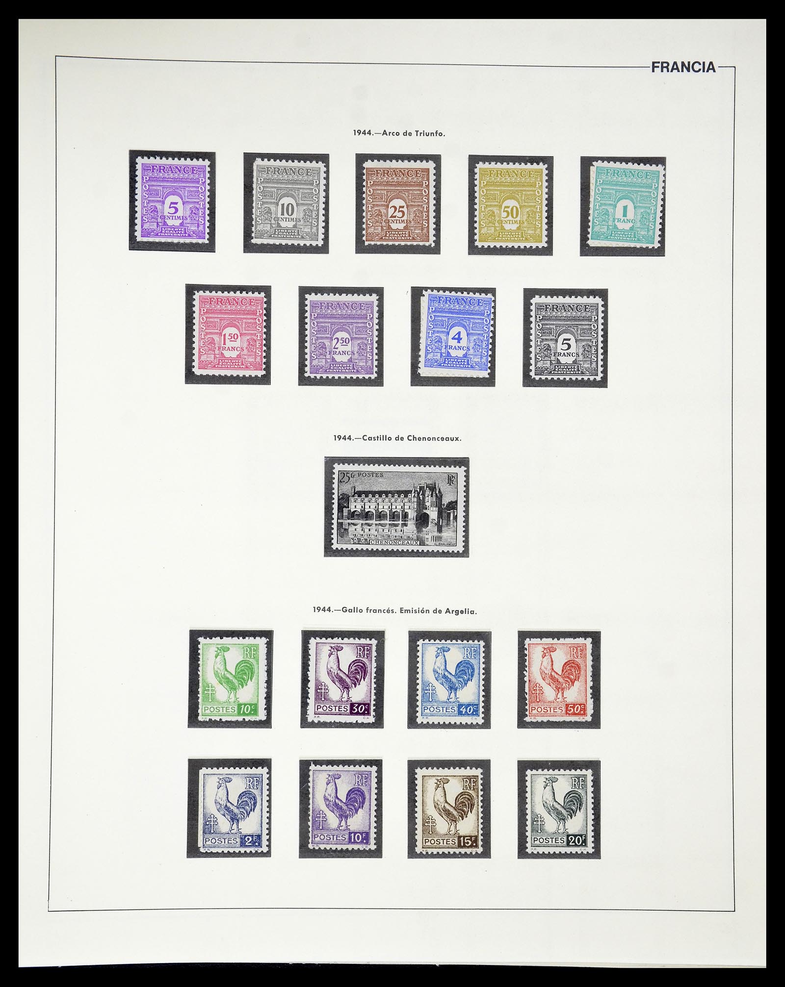 34755 045 - Postzegelverzameling 34755 Frankrijk 1900-2000.