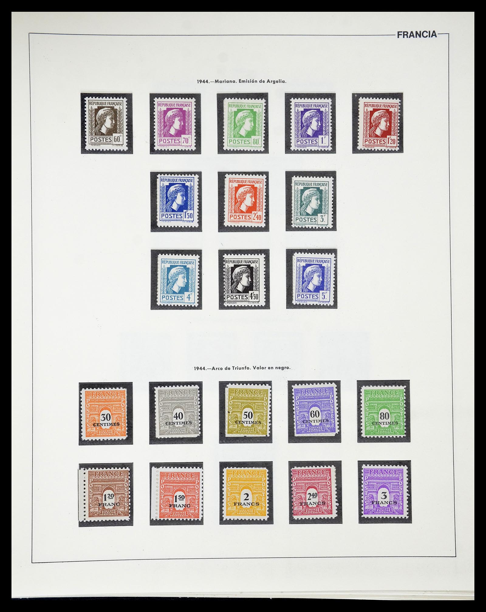 34755 047 - Postzegelverzameling 34755 Frankrijk 1900-2000.