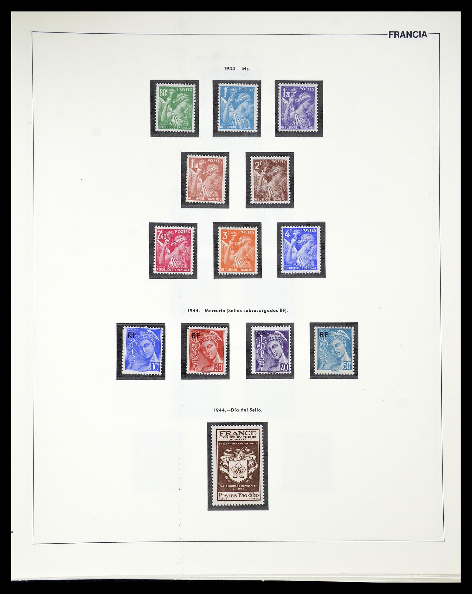 34755 048 - Postzegelverzameling 34755 Frankrijk 1900-2000.