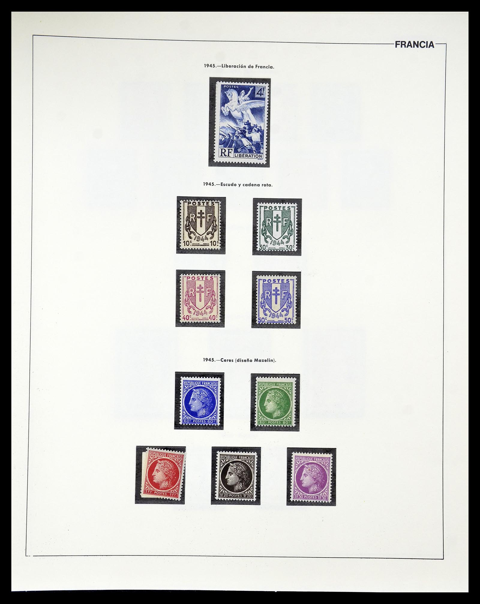 34755 049 - Postzegelverzameling 34755 Frankrijk 1900-2000.