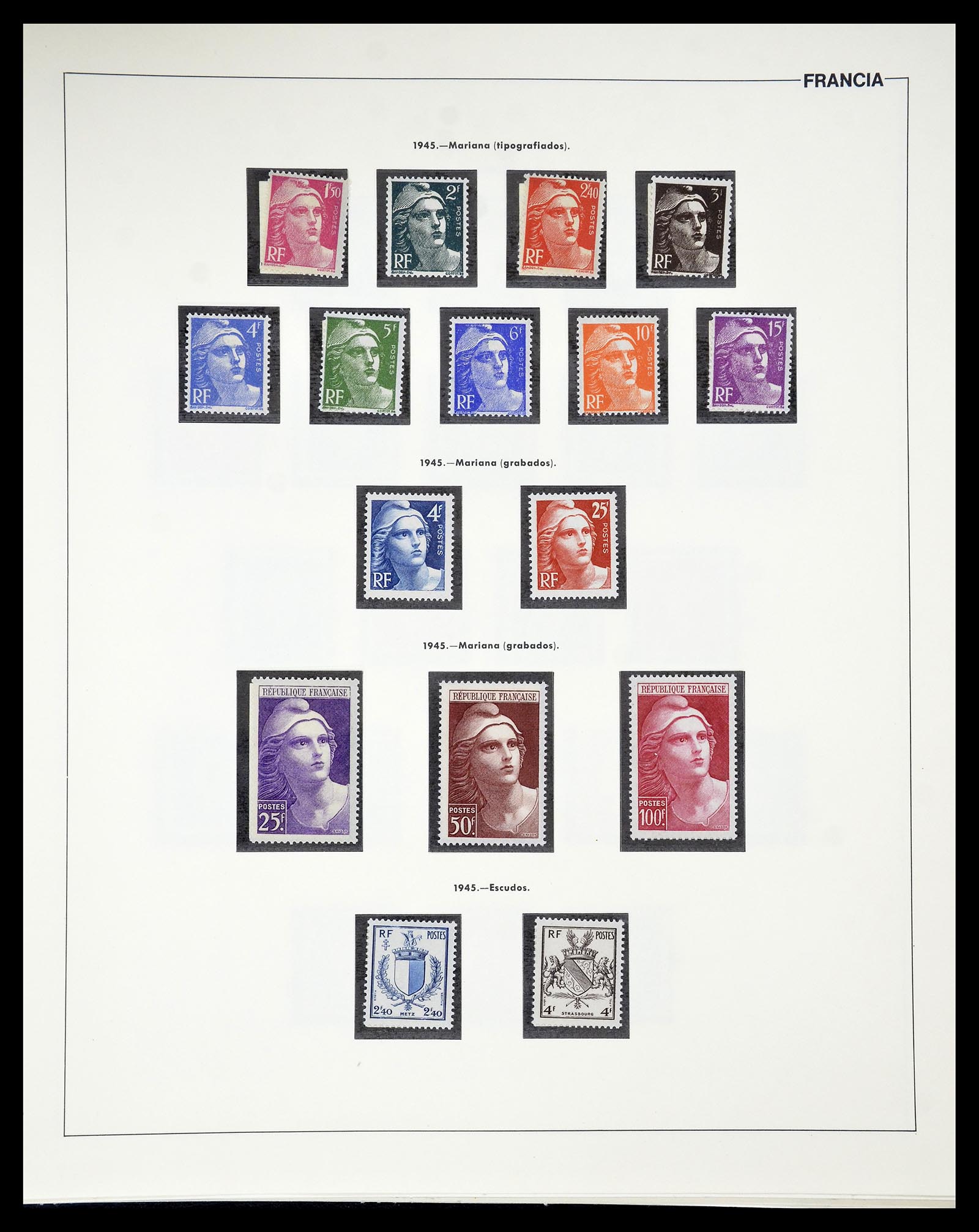 34755 050 - Postzegelverzameling 34755 Frankrijk 1900-2000.