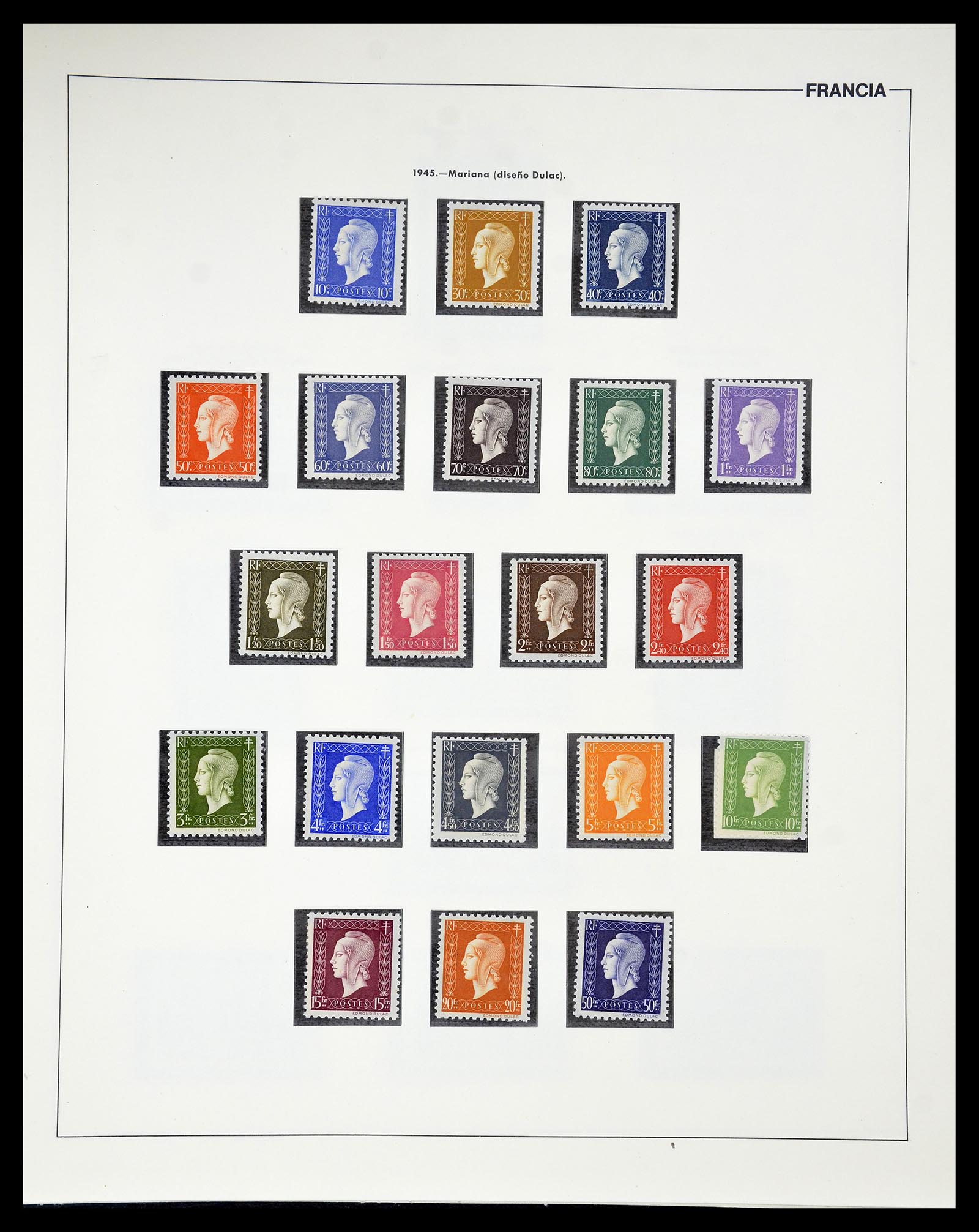 34755 051 - Postzegelverzameling 34755 Frankrijk 1900-2000.