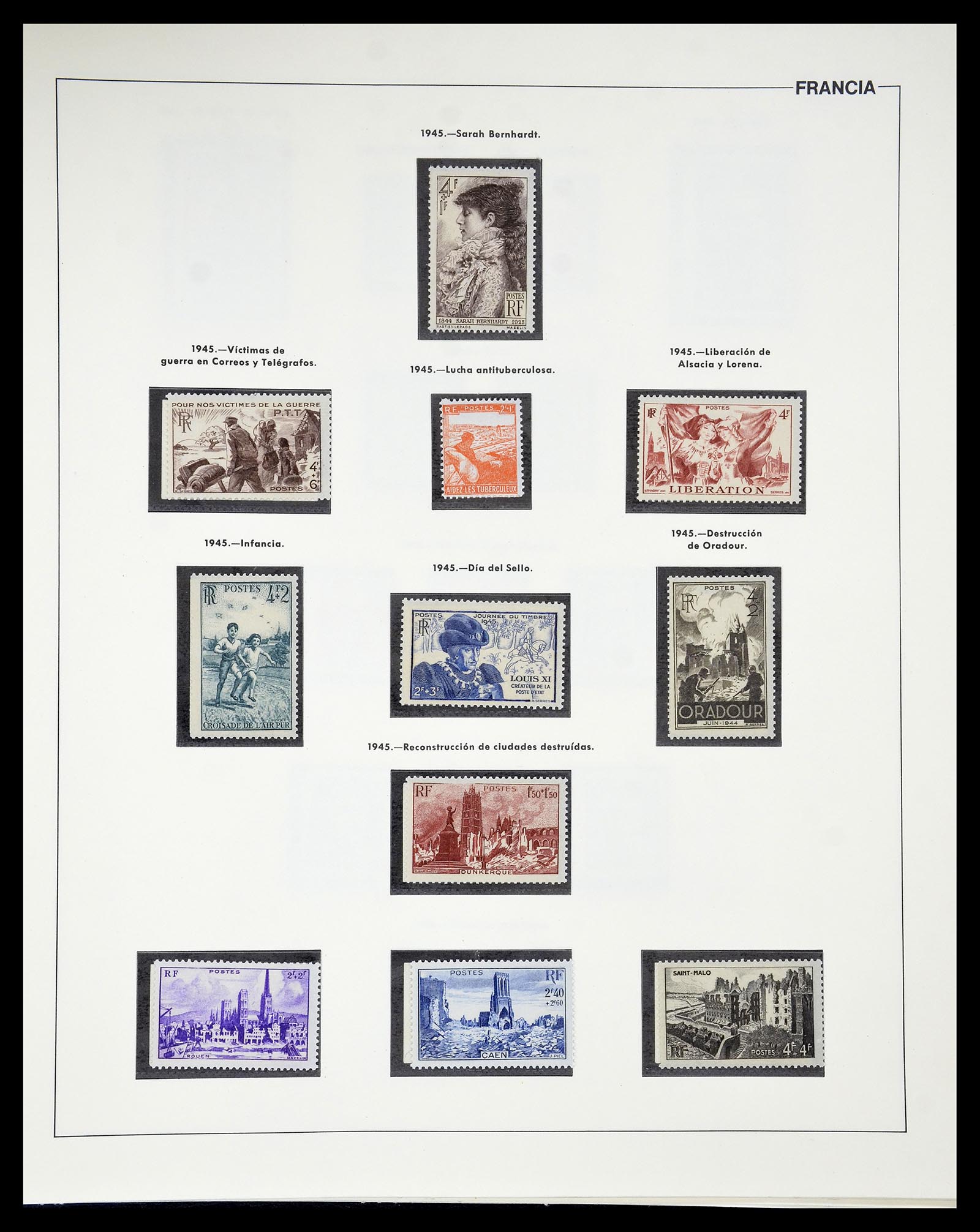 34755 052 - Postzegelverzameling 34755 Frankrijk 1900-2000.