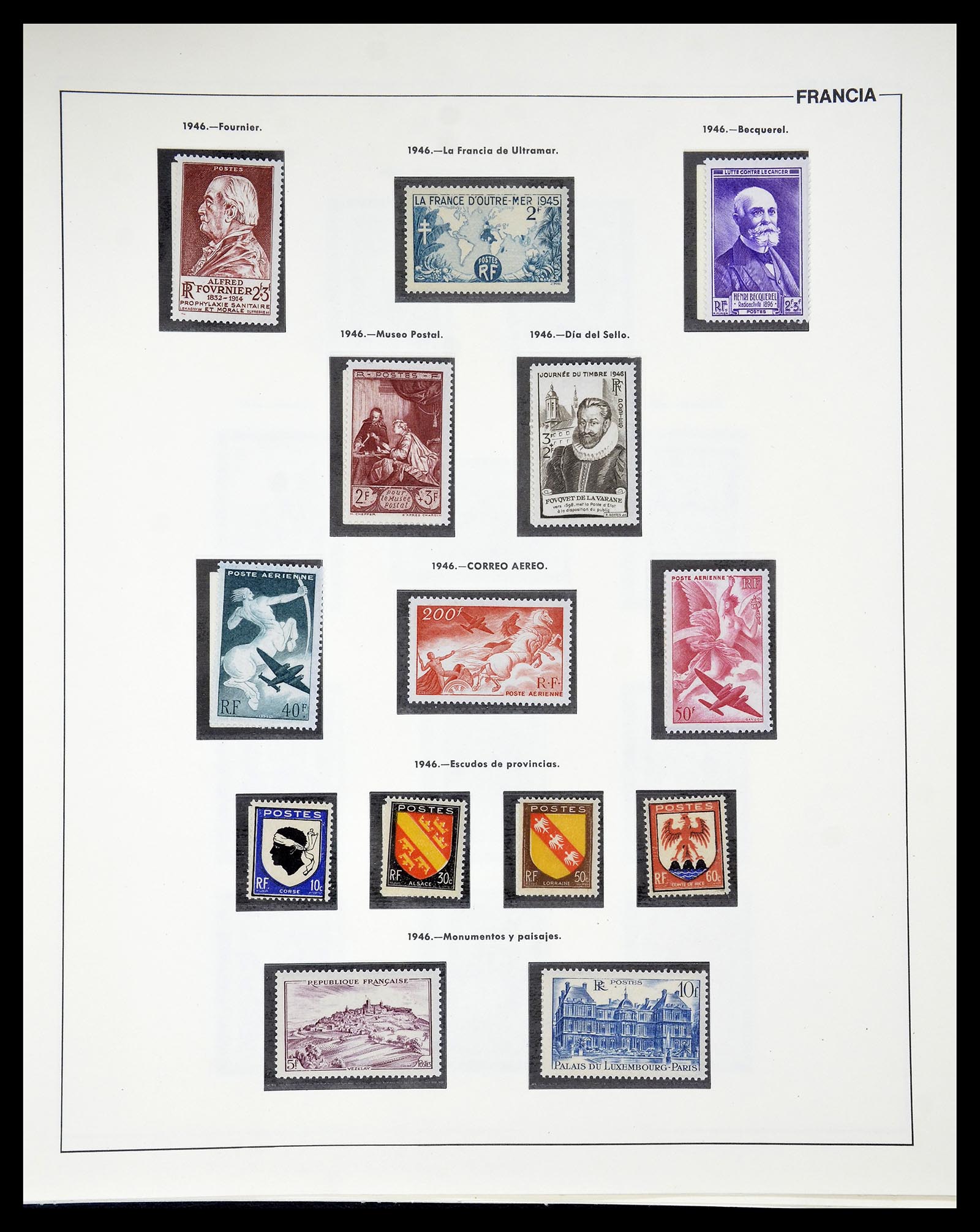 34755 054 - Postzegelverzameling 34755 Frankrijk 1900-2000.