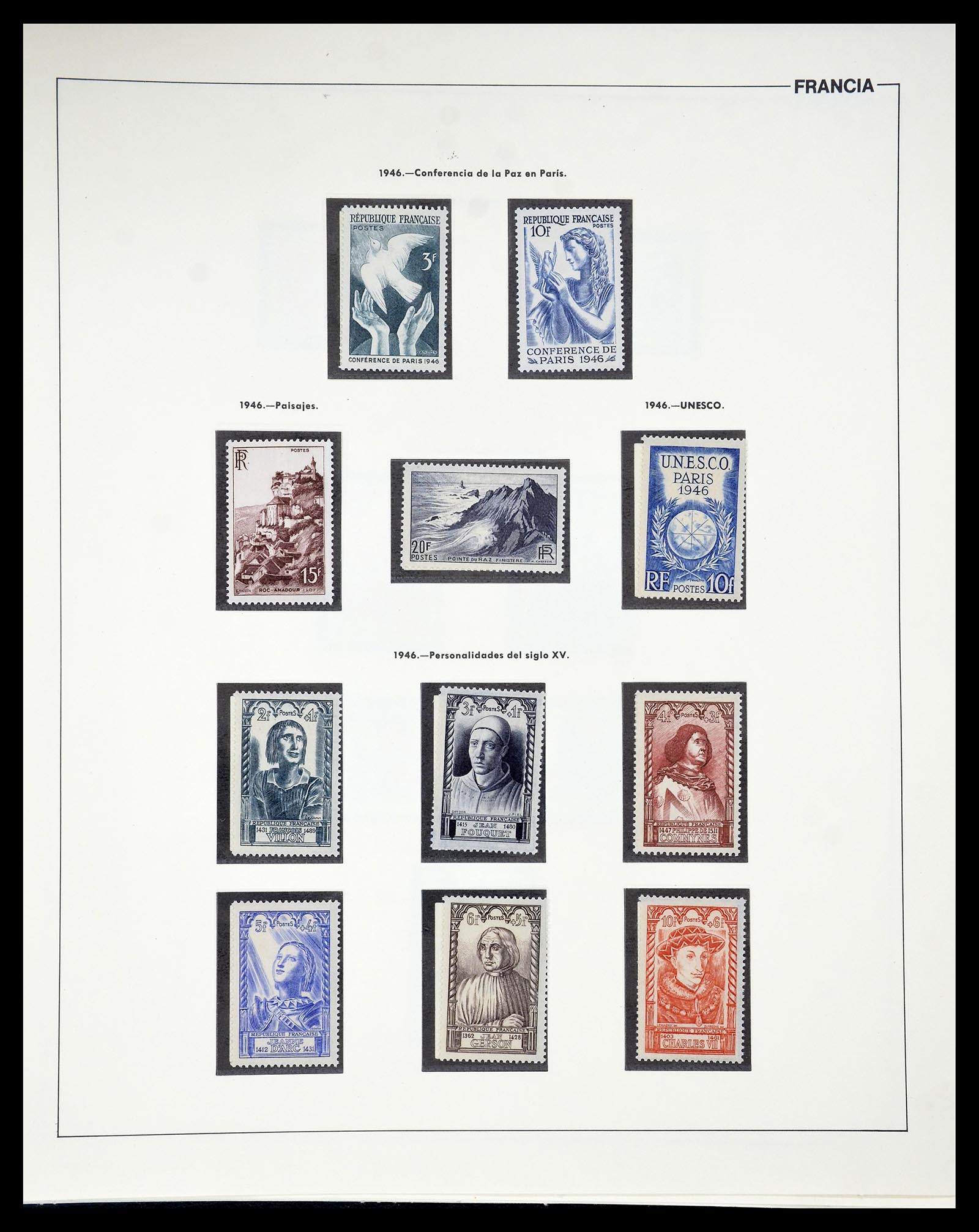 34755 055 - Postzegelverzameling 34755 Frankrijk 1900-2000.